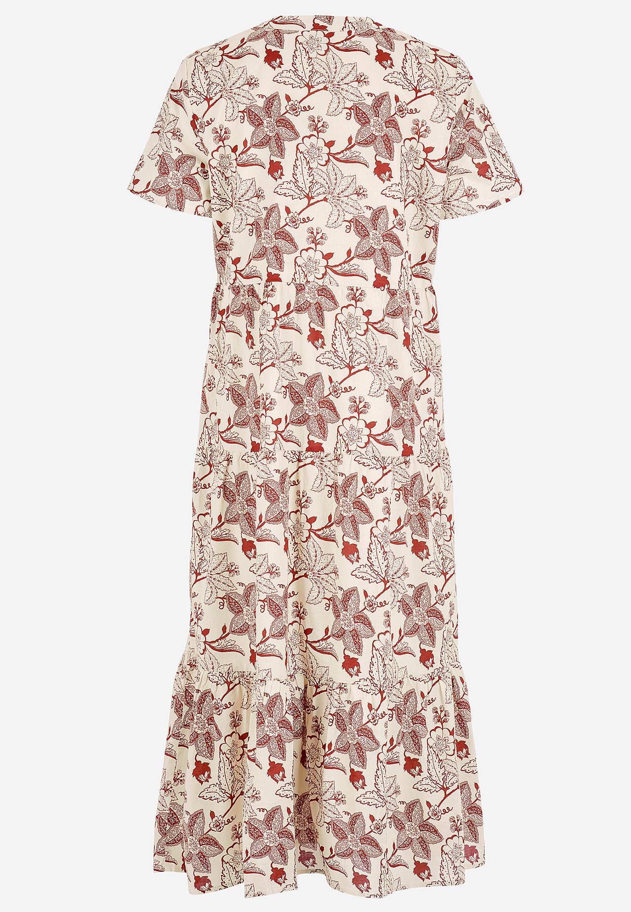 Bomuldskjole med volant