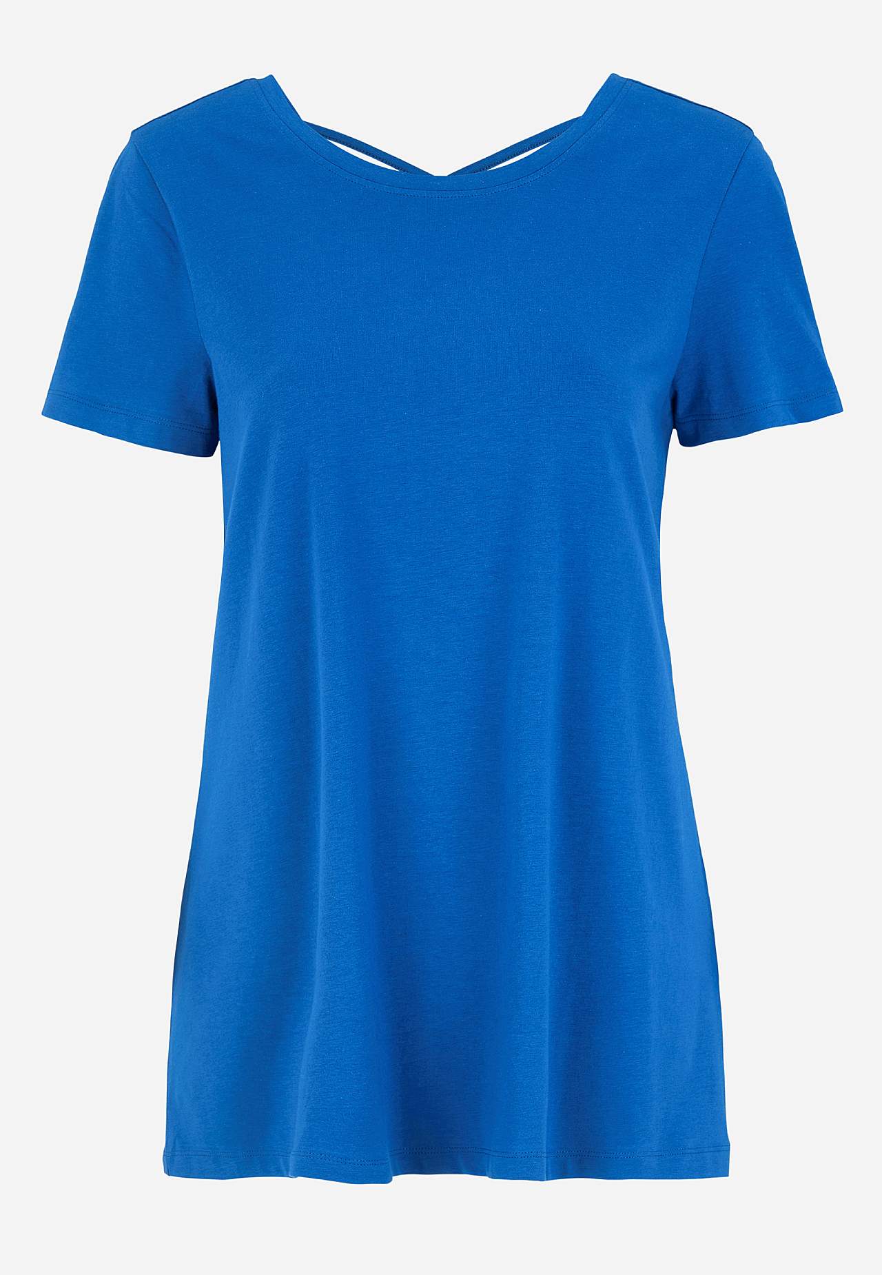 Jerseytop med flettet rygdetalje