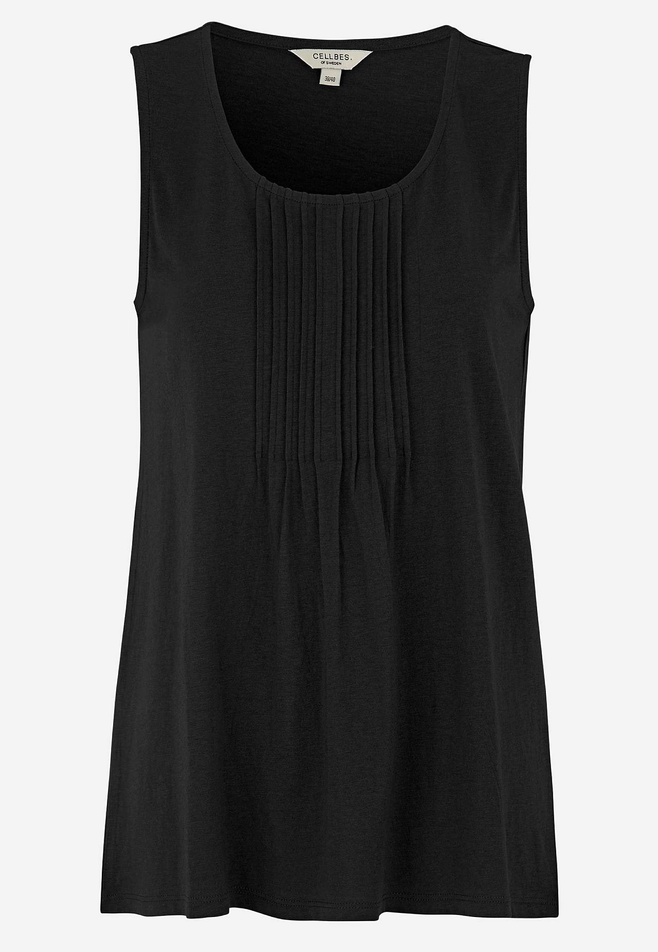 Tanktop med dekorativ fold