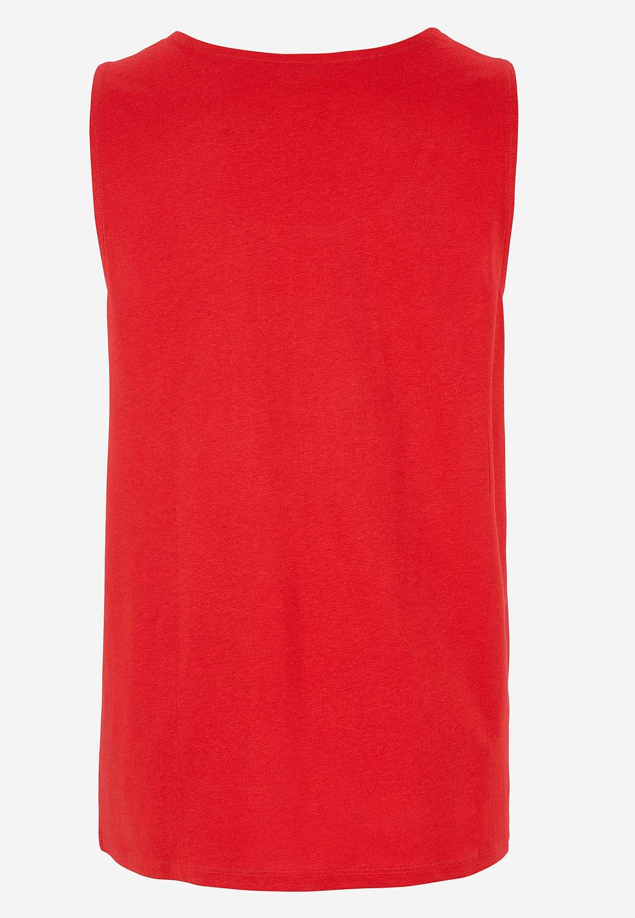 Tanktop med dekorativ fold