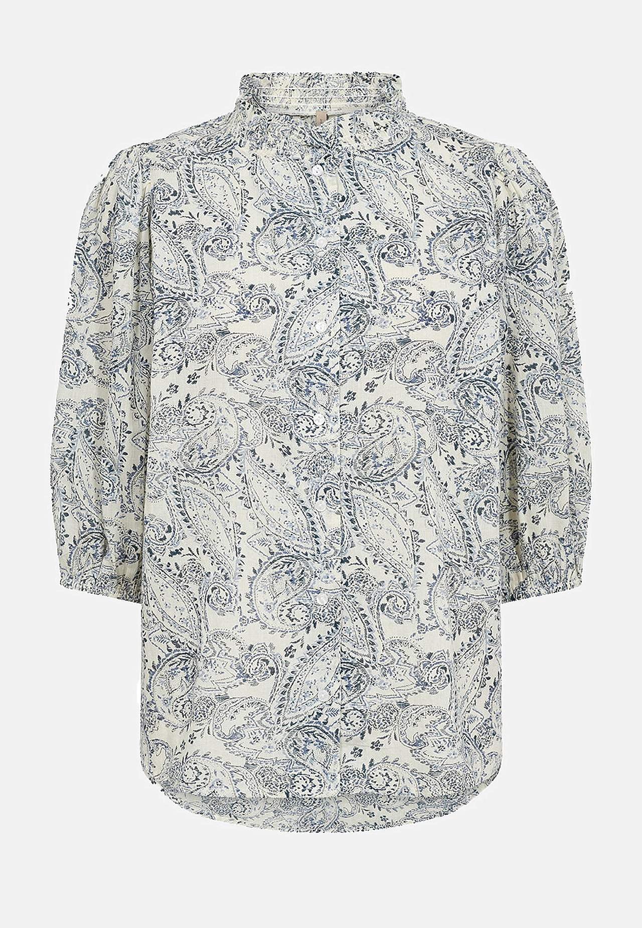 Bomuldsbluse med knapper