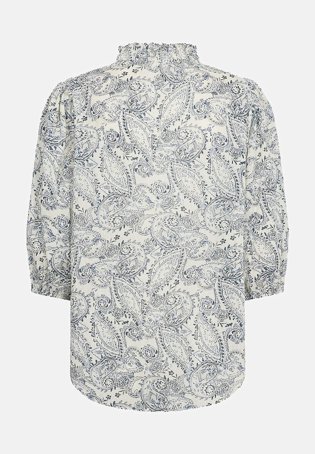 Bomuldsbluse med knapper