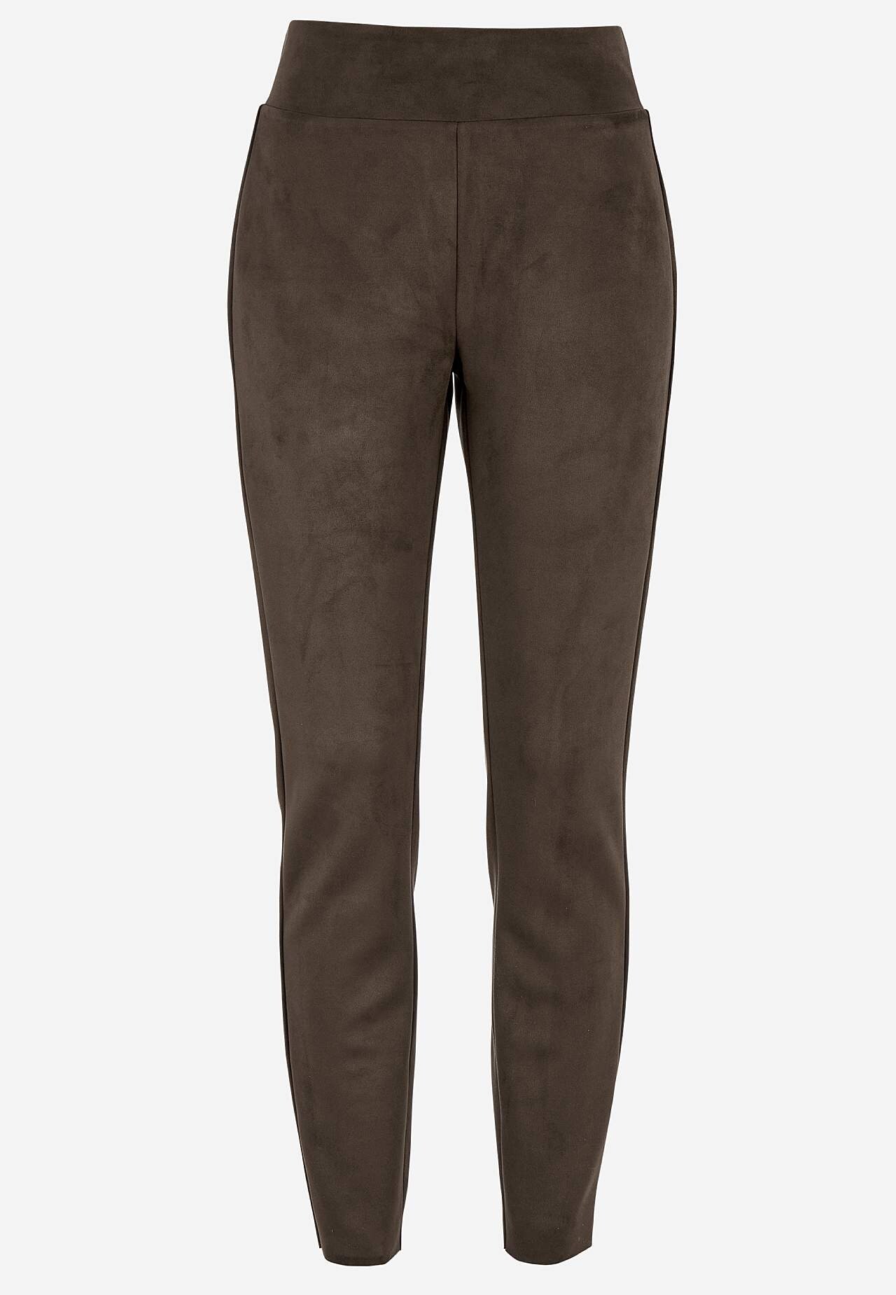 Leggings med ruskindslook