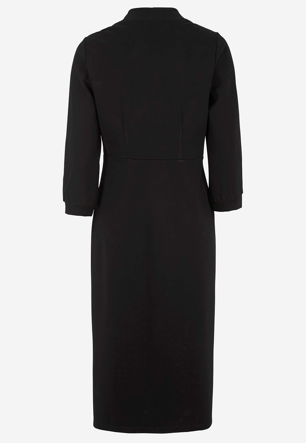 Elegant, v-udskåret jerseykjole