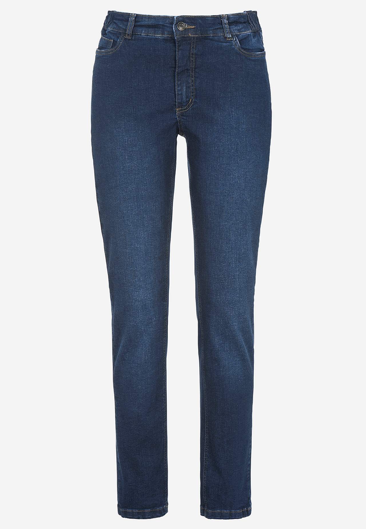 Jeans med elastik i siderne