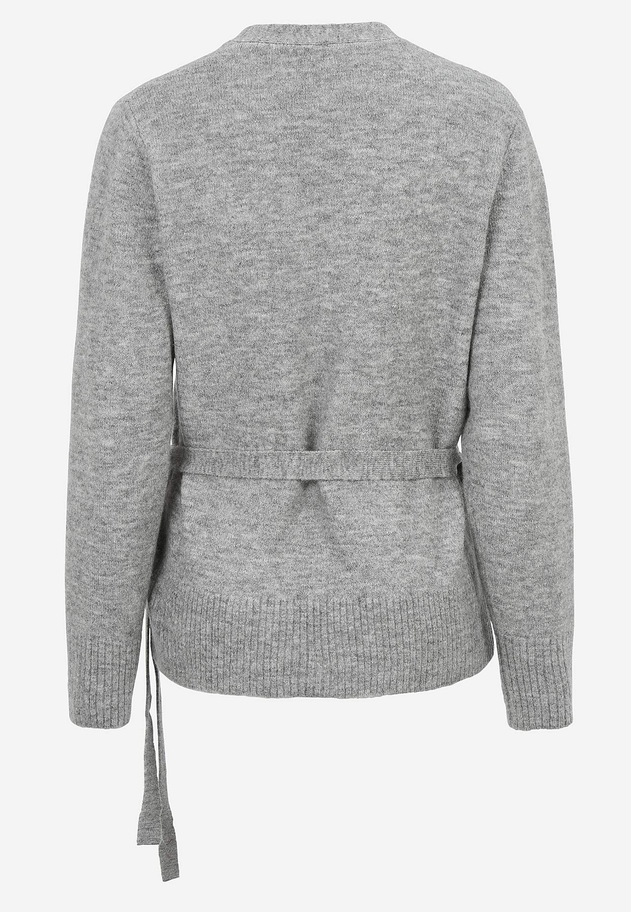 Strikket cardigan med slå-om design