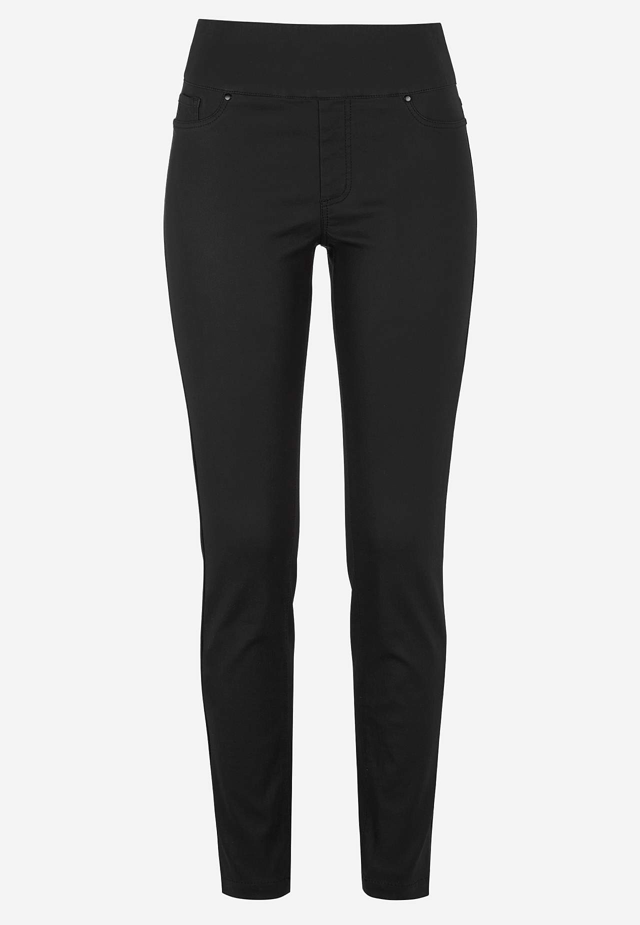 Belagt jegging med smalle ben