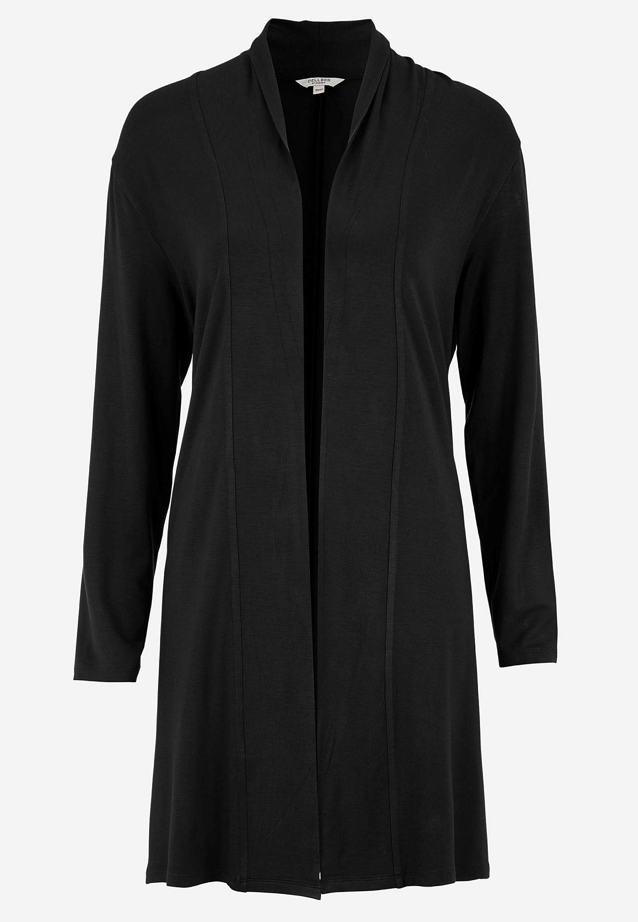 Lang cardigan i jersey