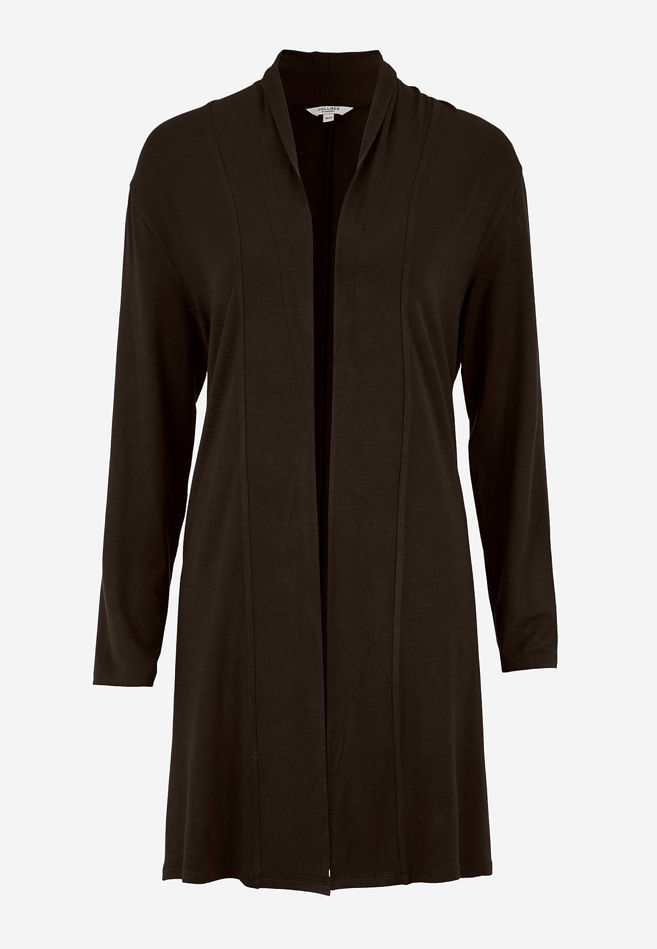 Lang cardigan i jersey