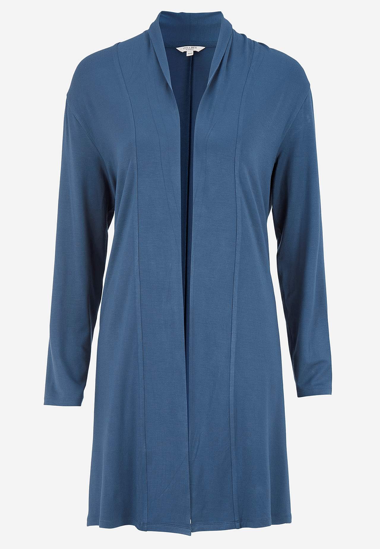 Lang cardigan i jersey