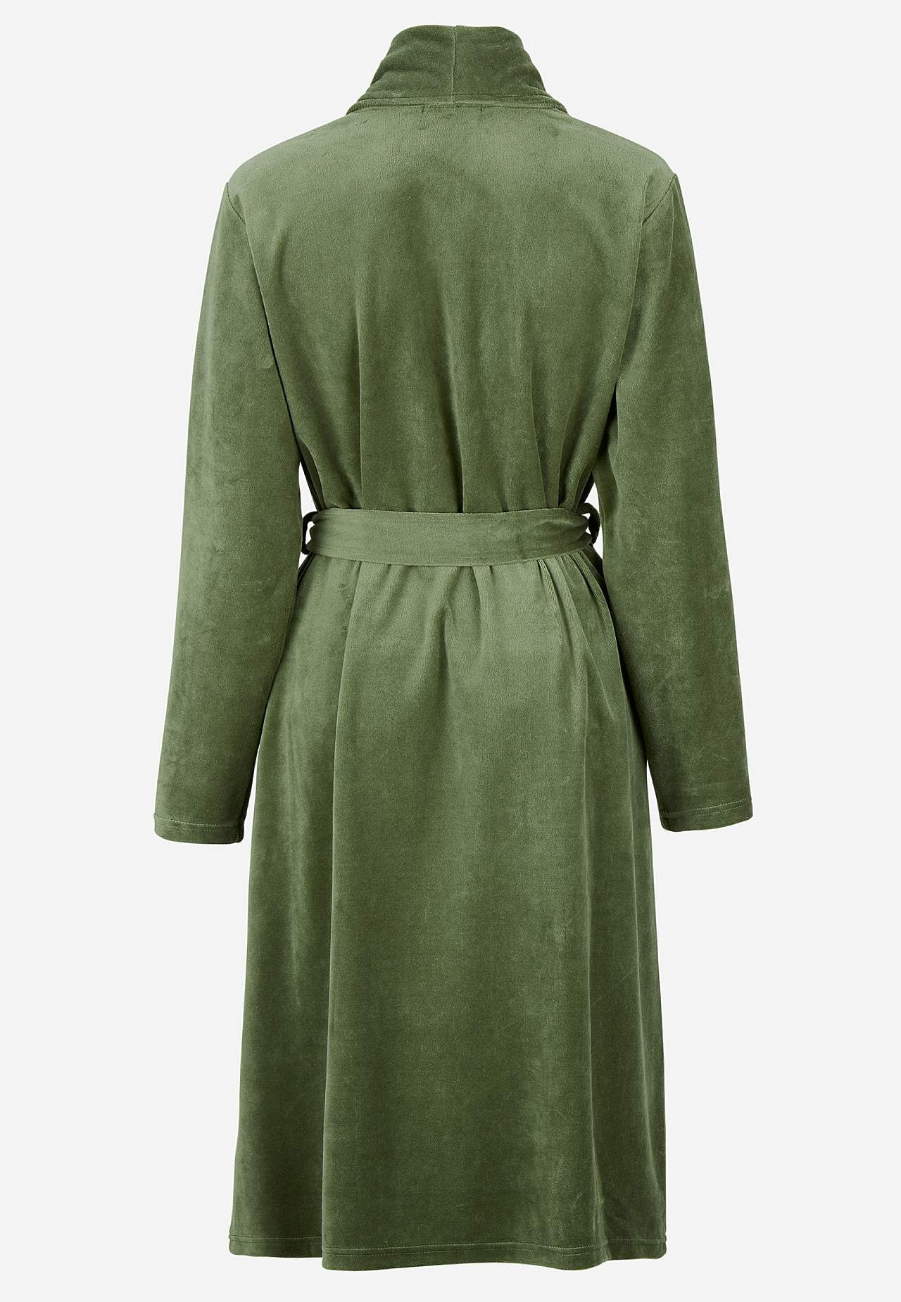 Velour morgenkåbe