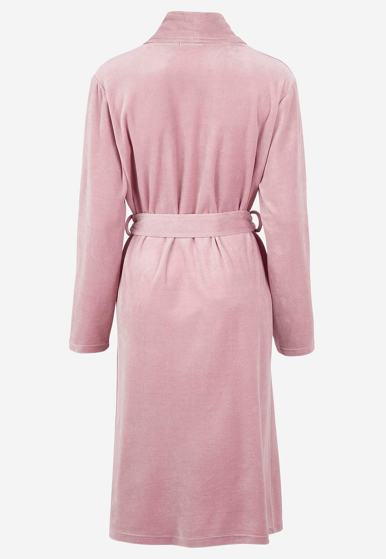 Velour morgenkåbe