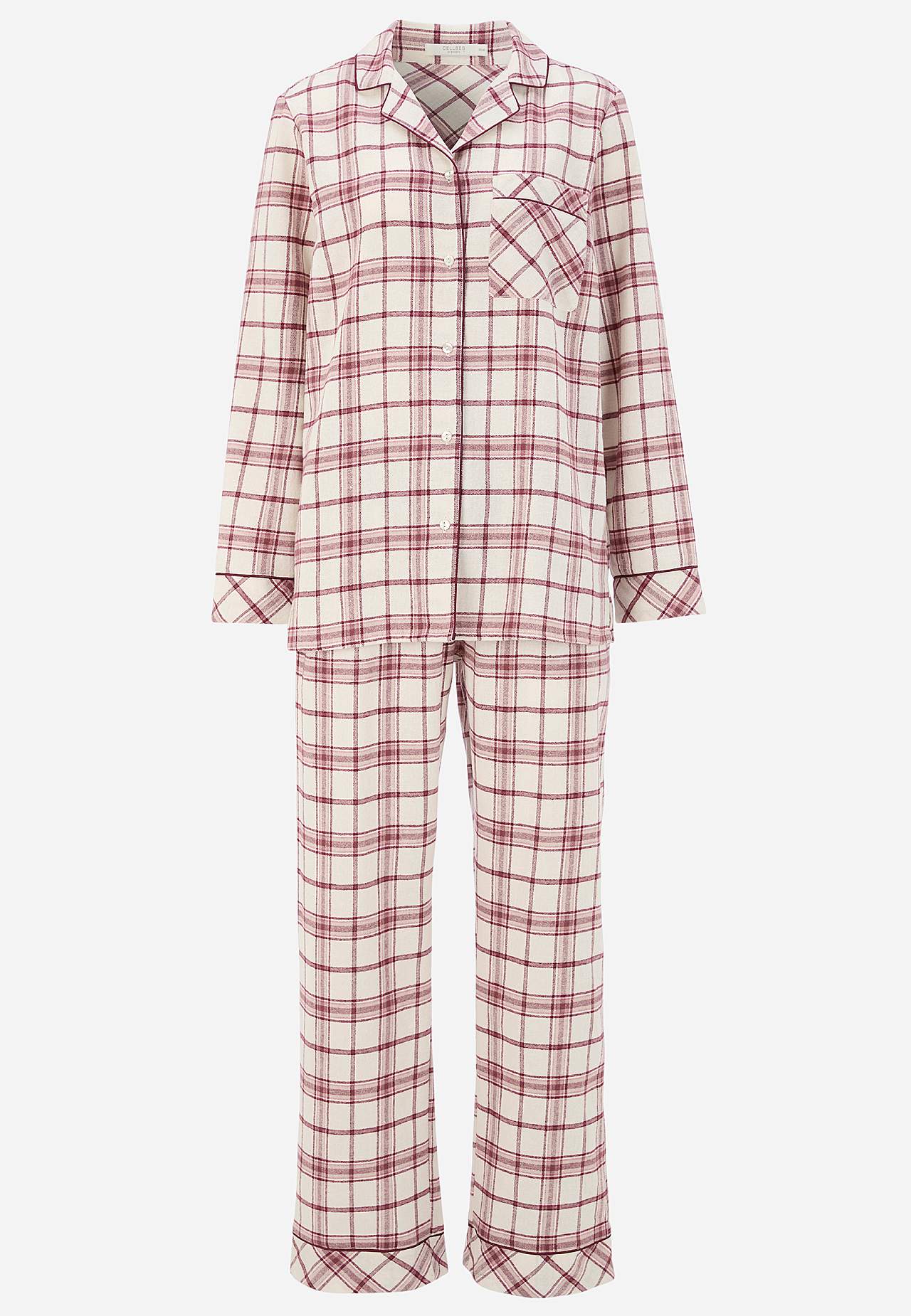 Ternet pyjamas i flonel