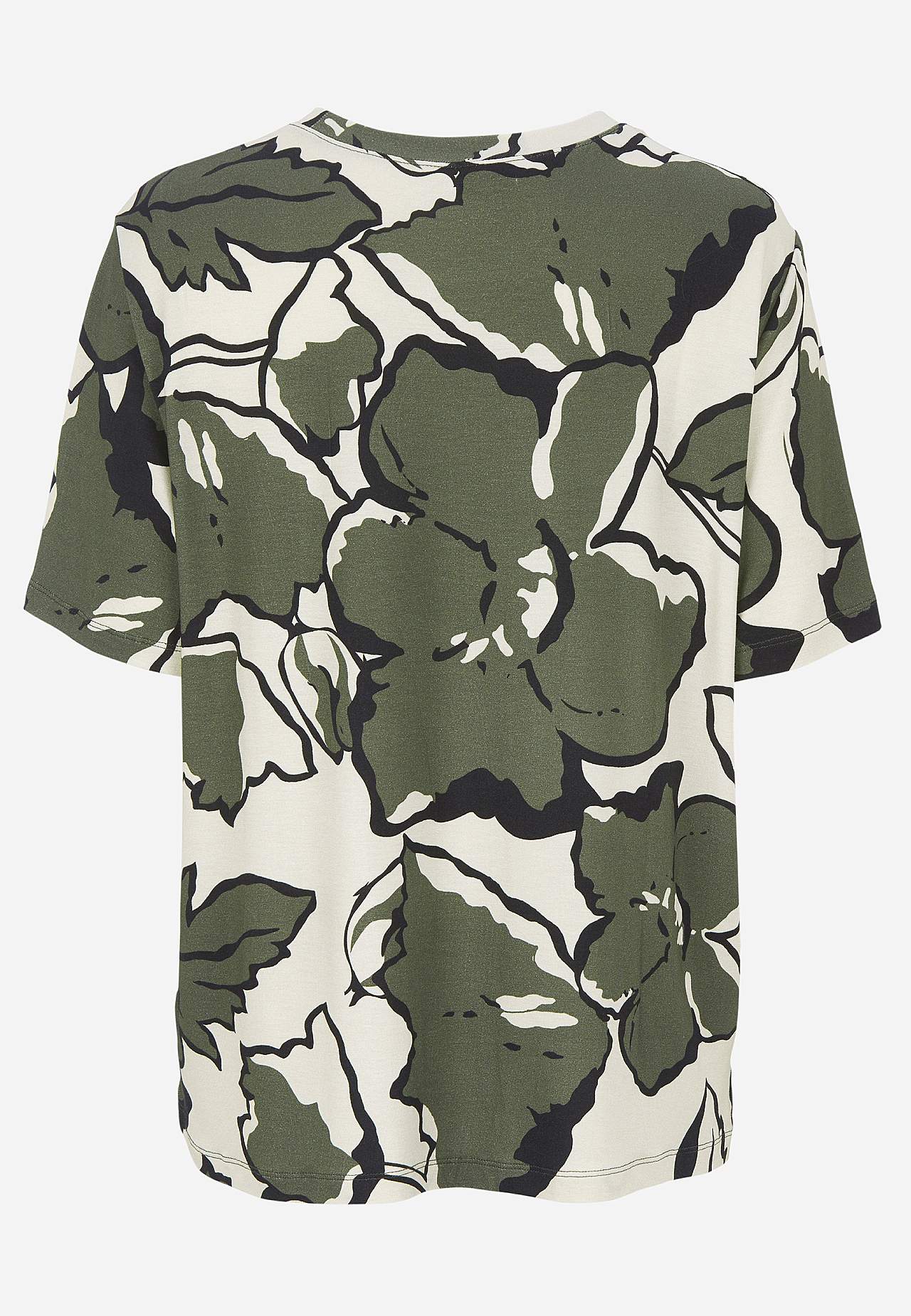 Jerseytop med rund hals