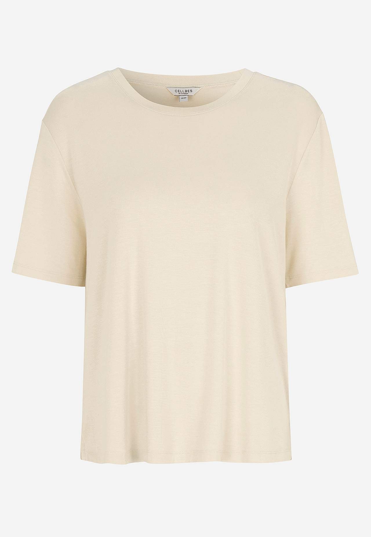 Jerseytop med rund hals