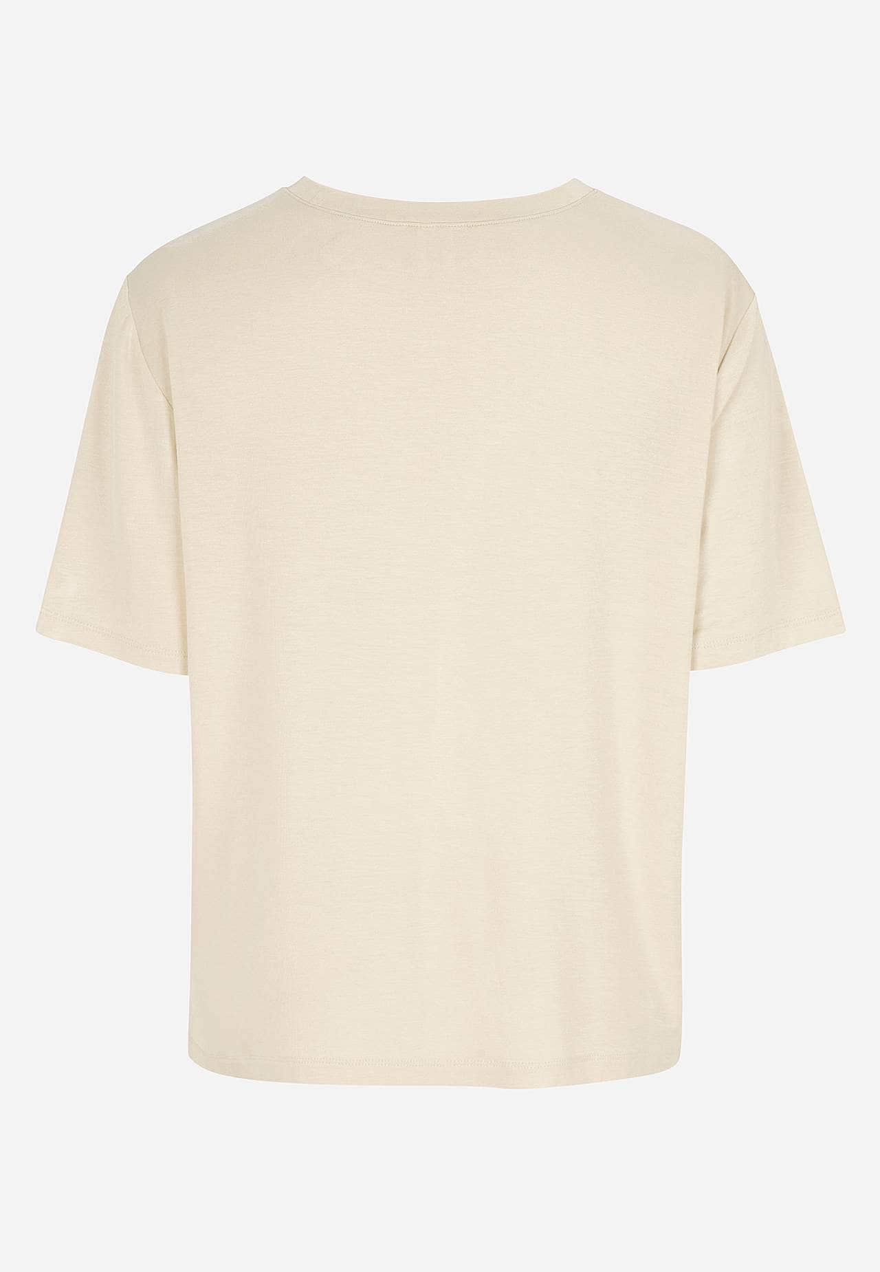 Jerseytop med rund hals