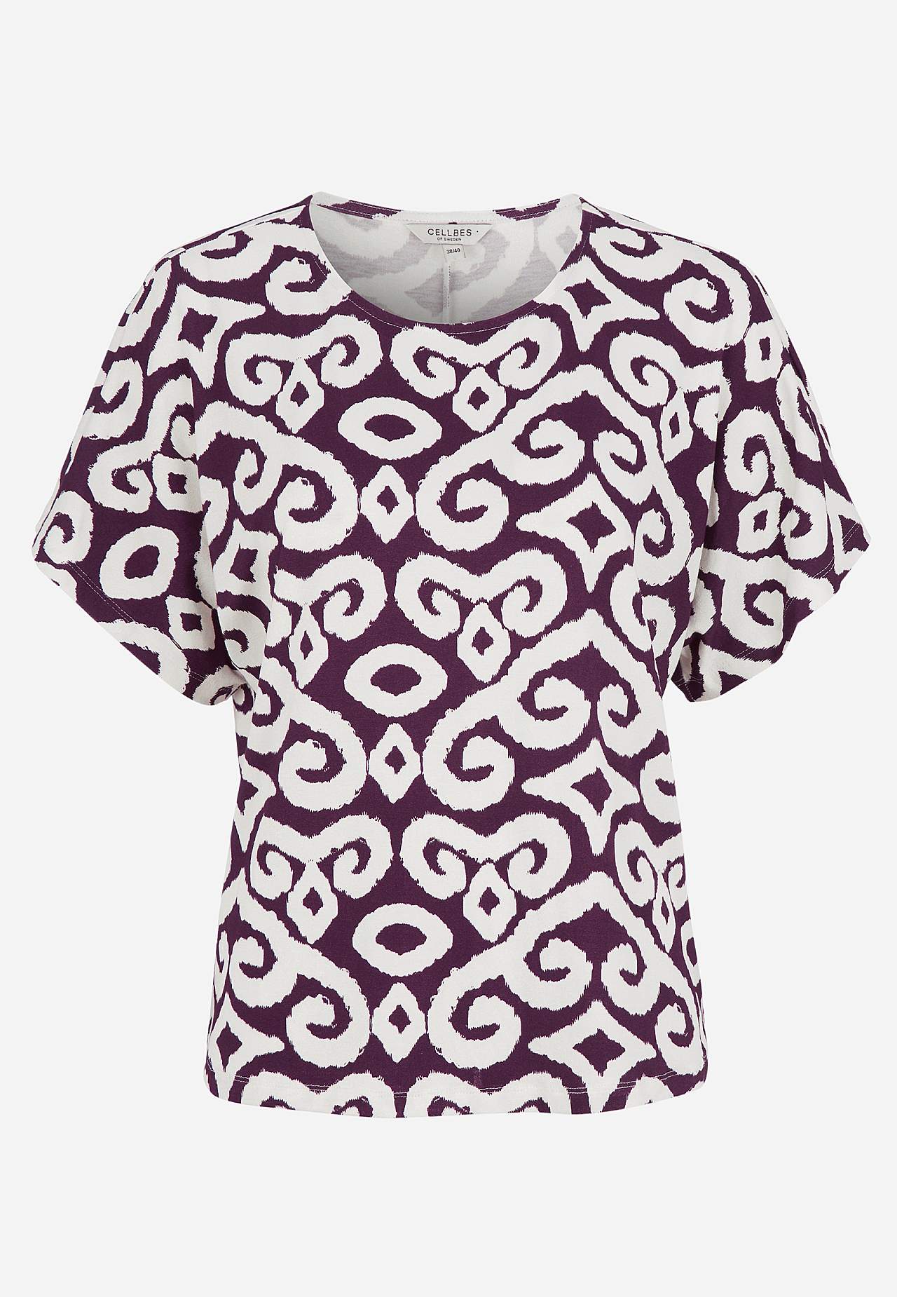 Jerseytop med korte ærmer
