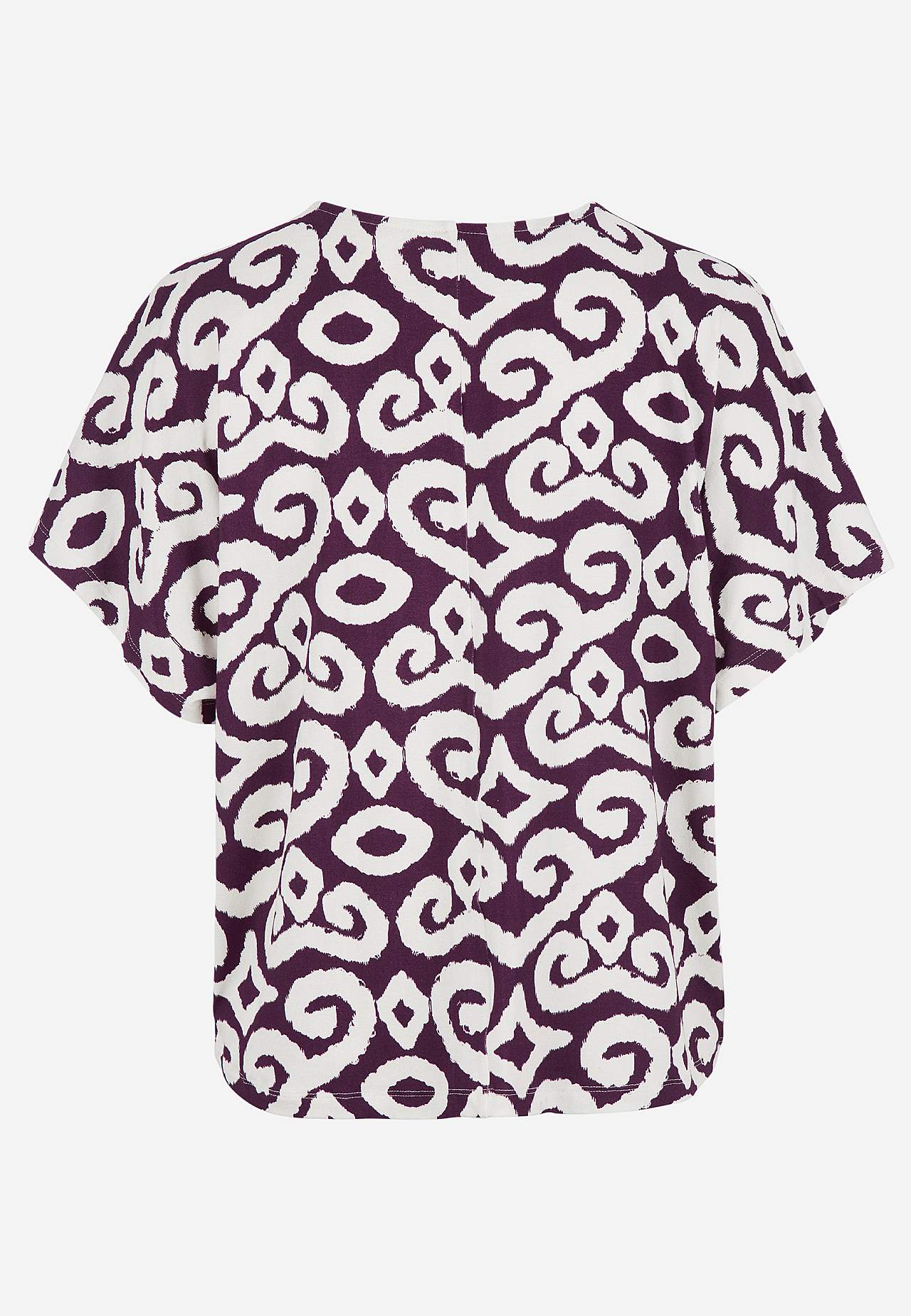 Jerseytop med korte ærmer