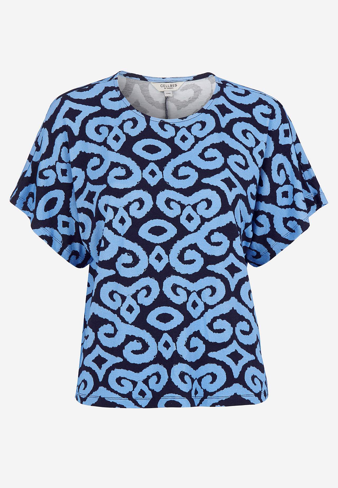Jerseytop med korte ærmer