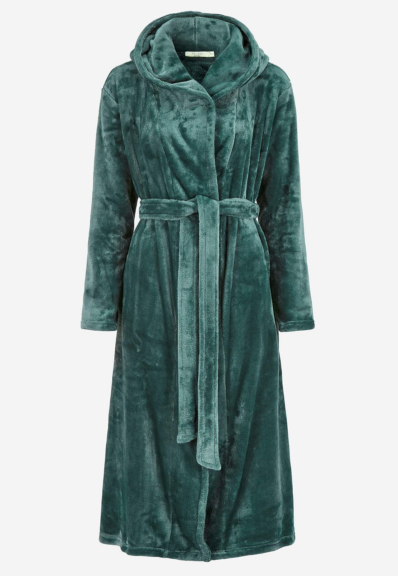 Badekåbe i fleece med hætte