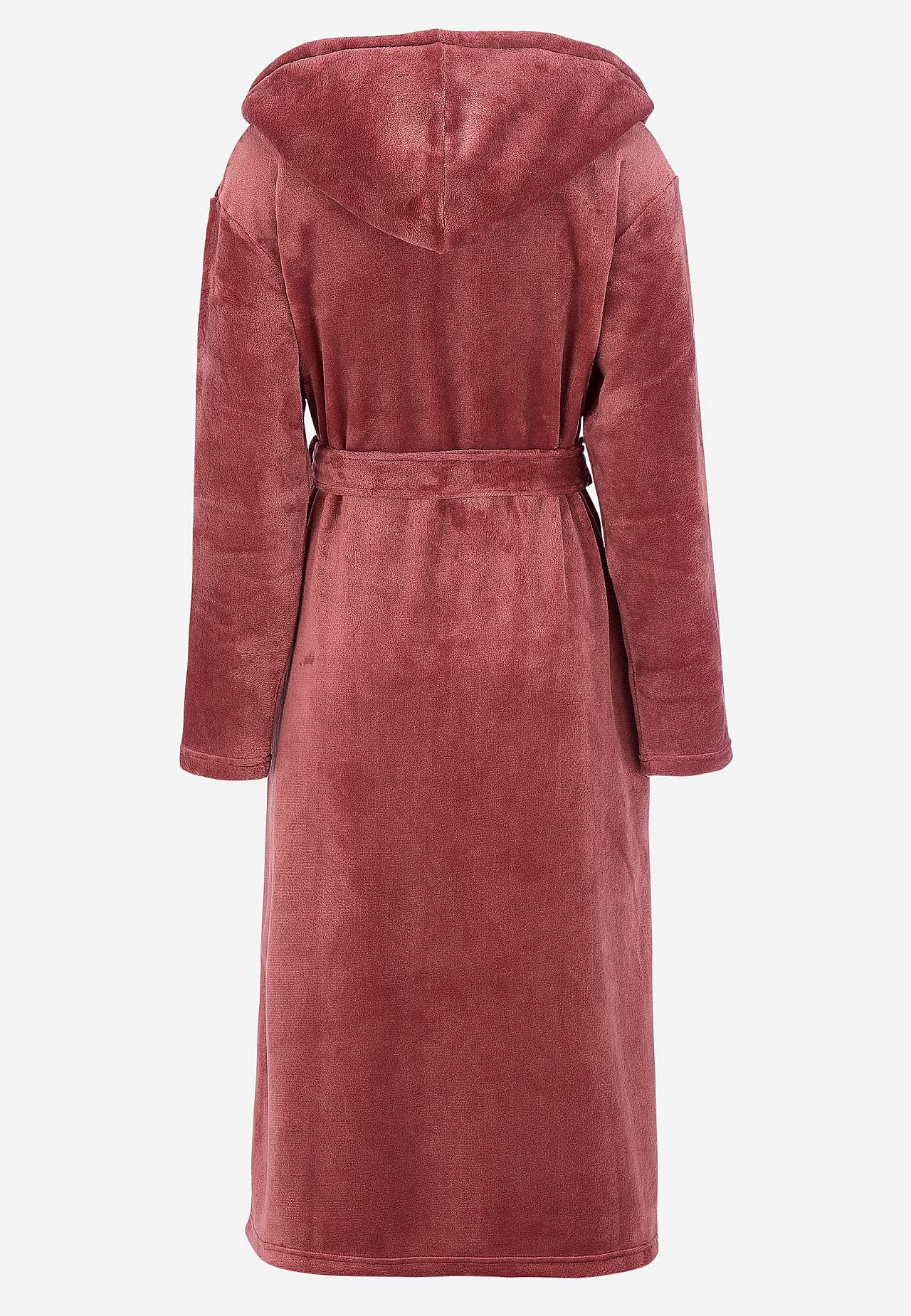 Badekåbe i fleece med hætte
