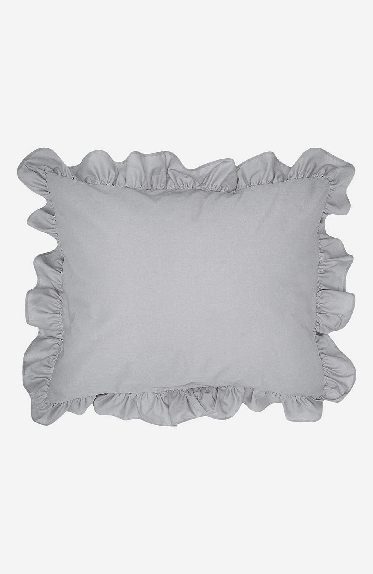 Pudebetræk med volant 50x60 cm Økologisk bomuld 2-pack
