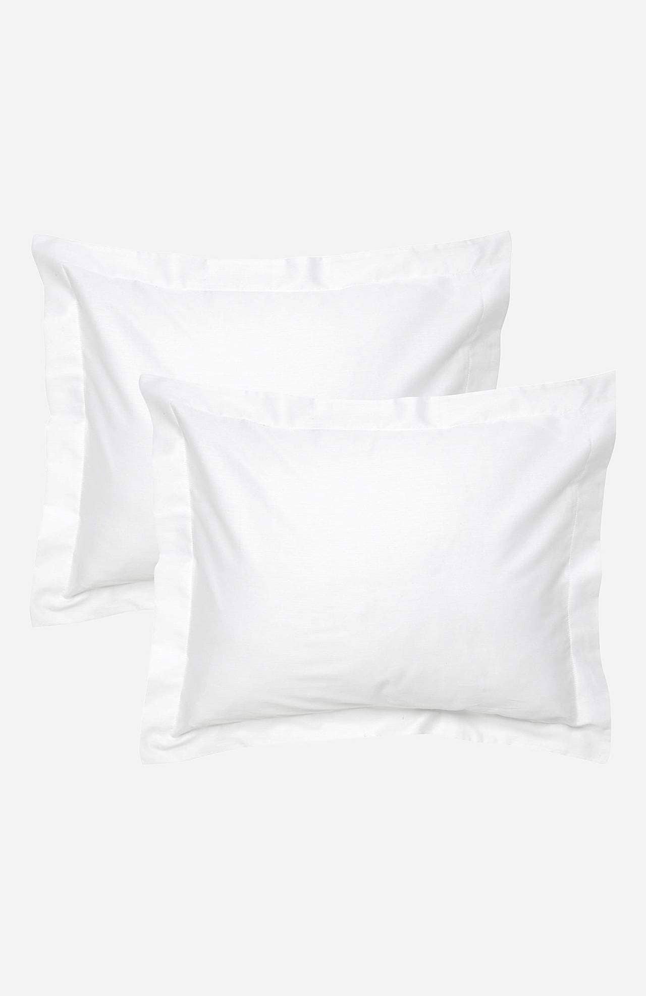 Pudebetræk i satin med vinge 50x60 cm Økologisk bomuld 2-pack