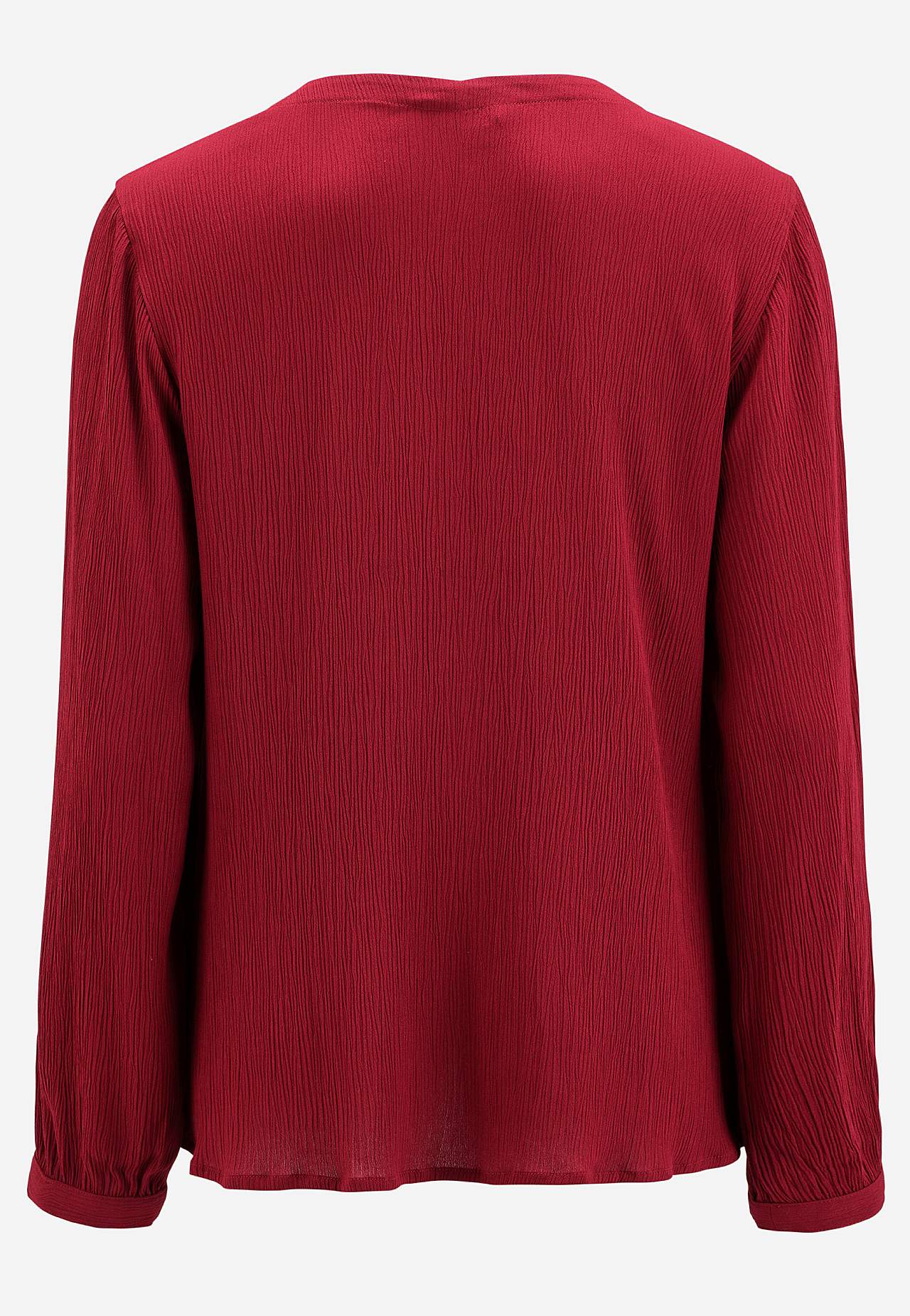 Bluse med crepe kvalitet