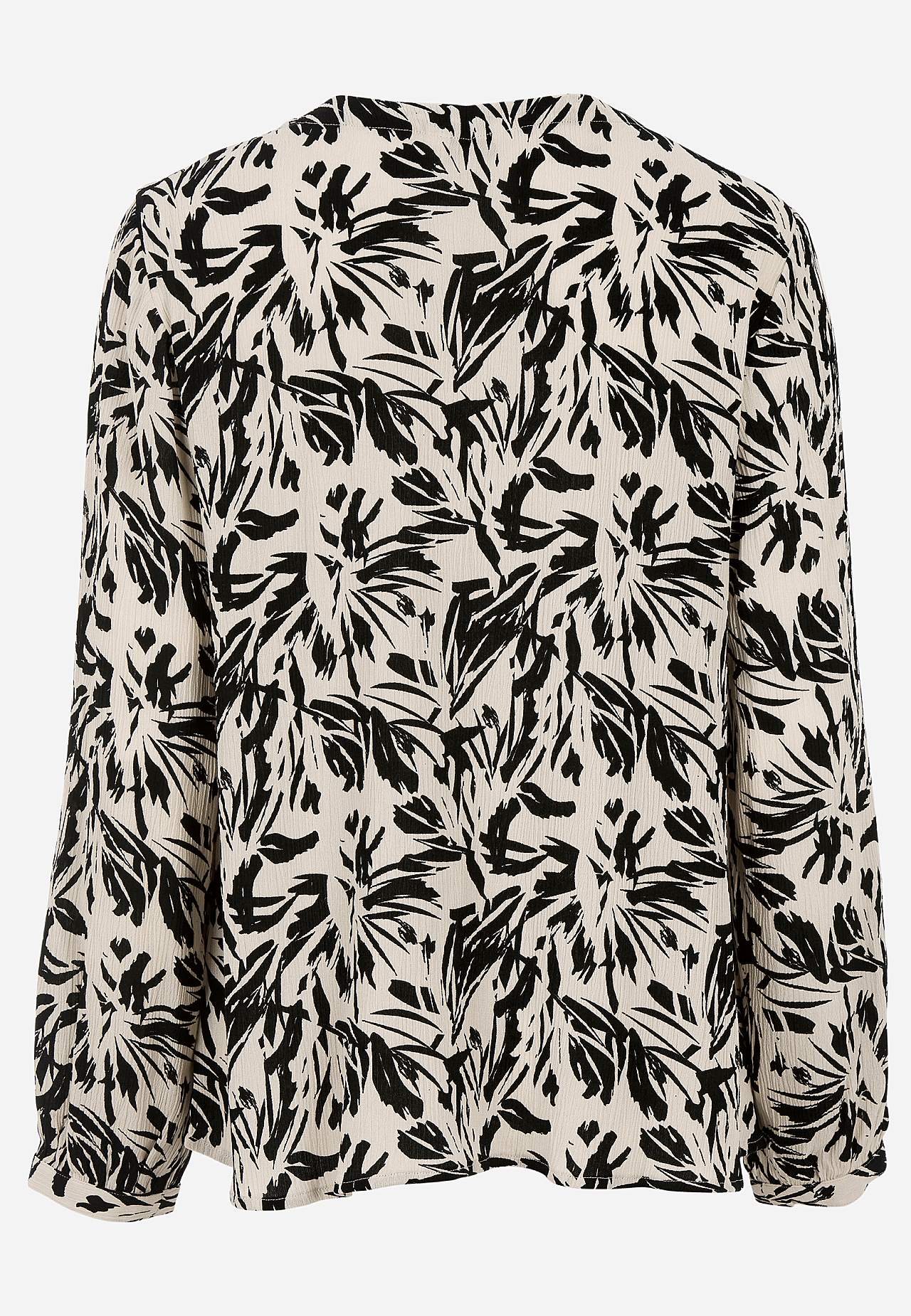Bluse med crepe kvalitet