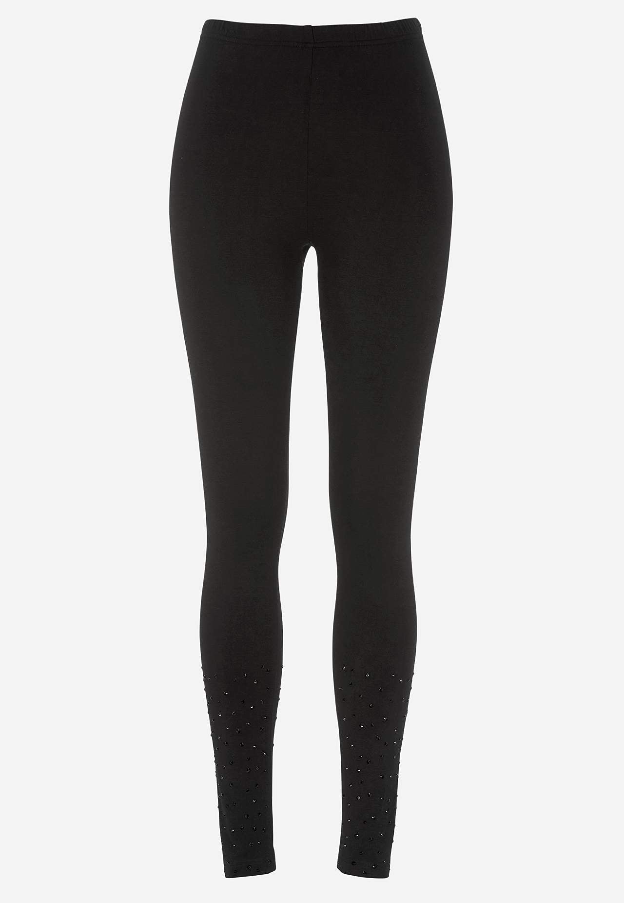 Leggings med skinnende detaljer