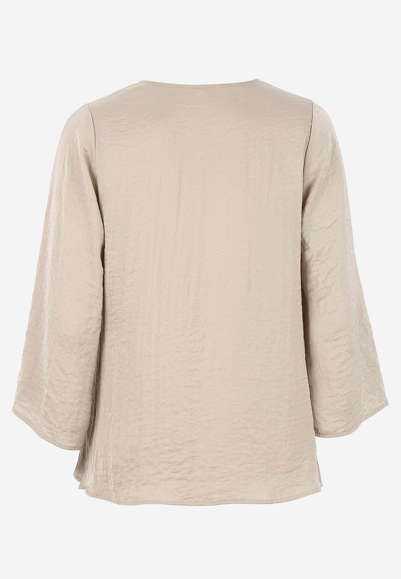 Bluse med bindebånd