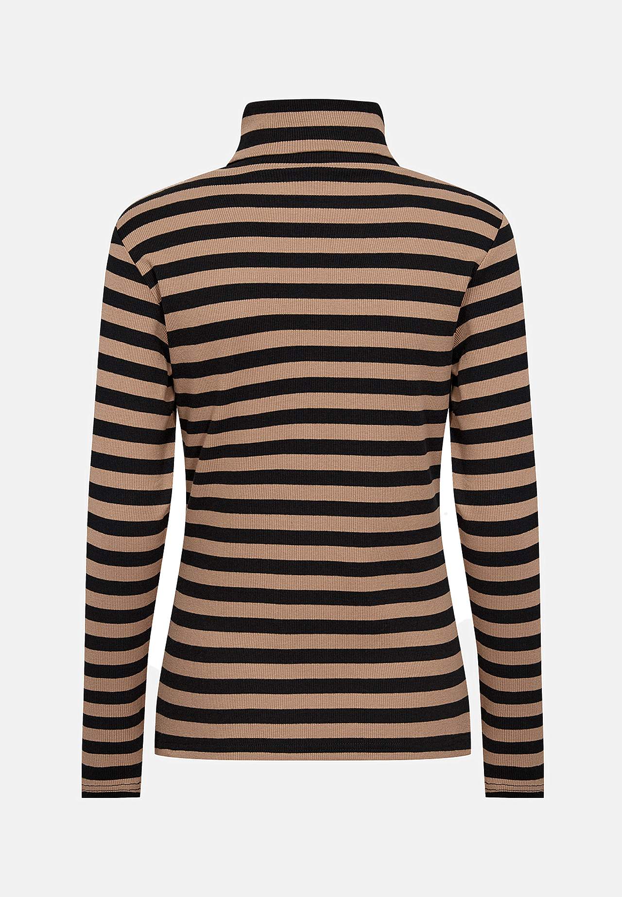 Stribet turtleneck trøje