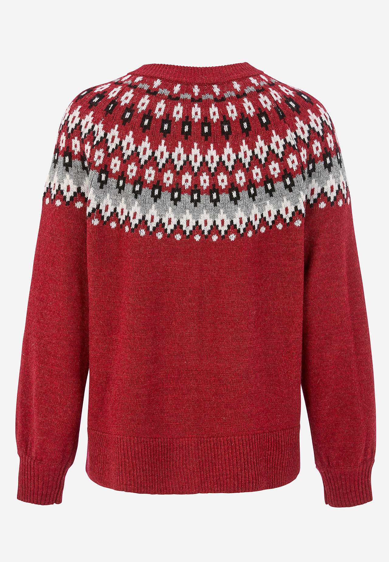 Jacquardmønstret cardigan
