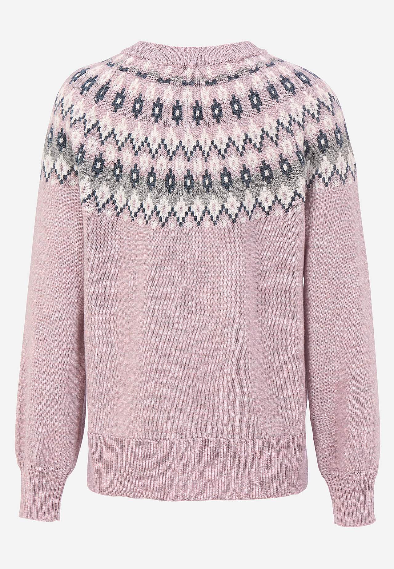 Jacquardmønstret cardigan