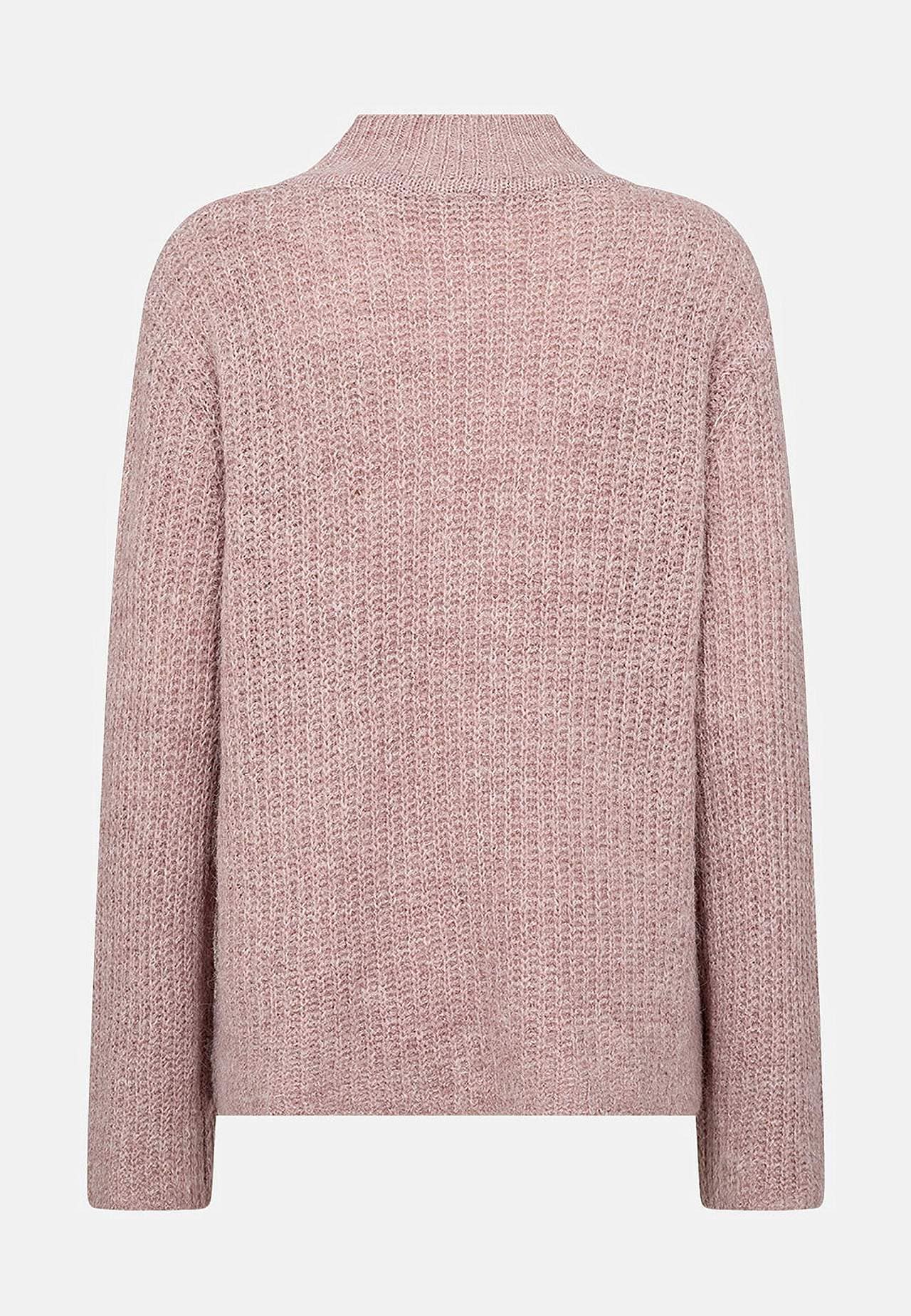 Strikket trøje med polokrave