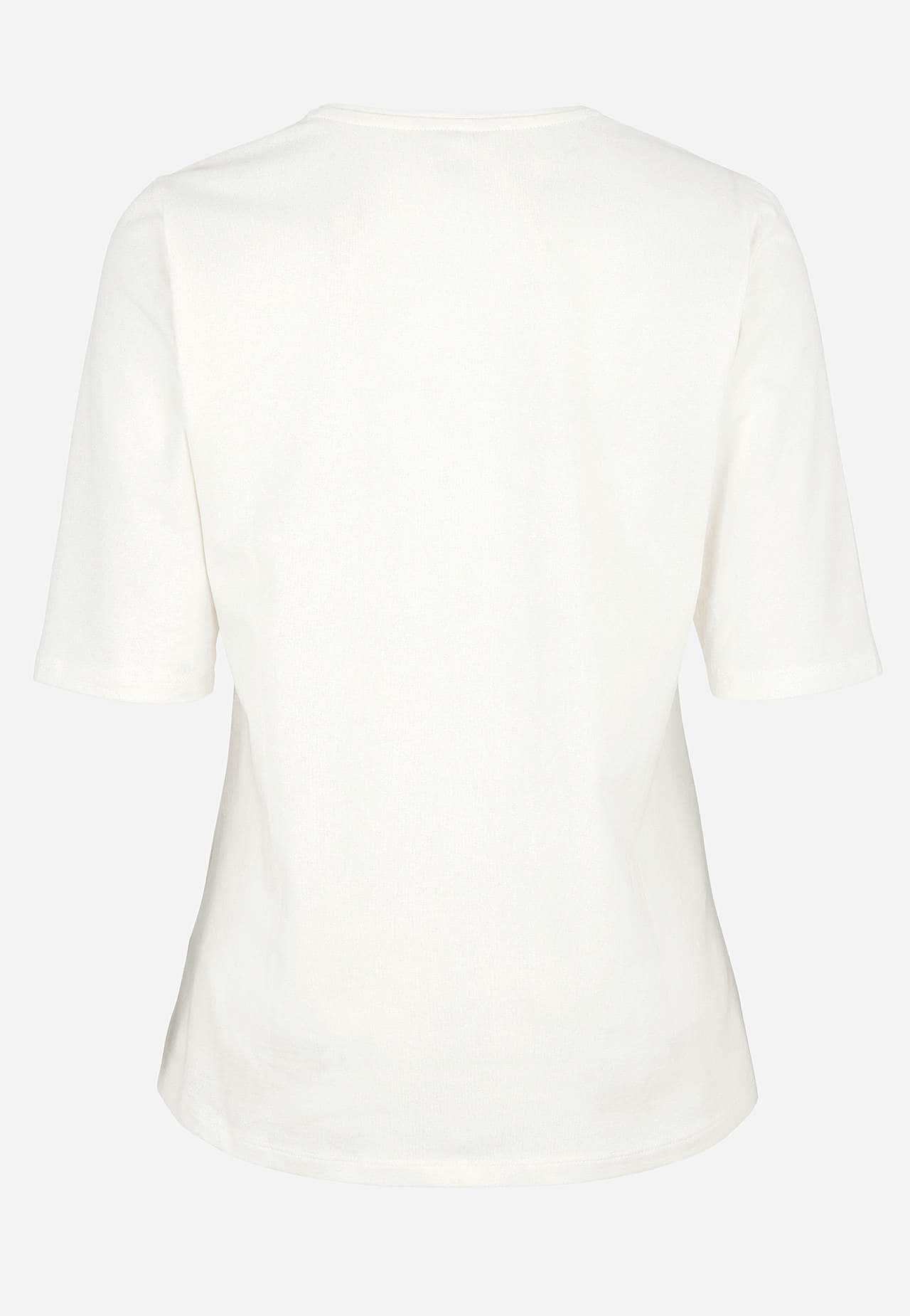Jerseytop med rynkedetalje