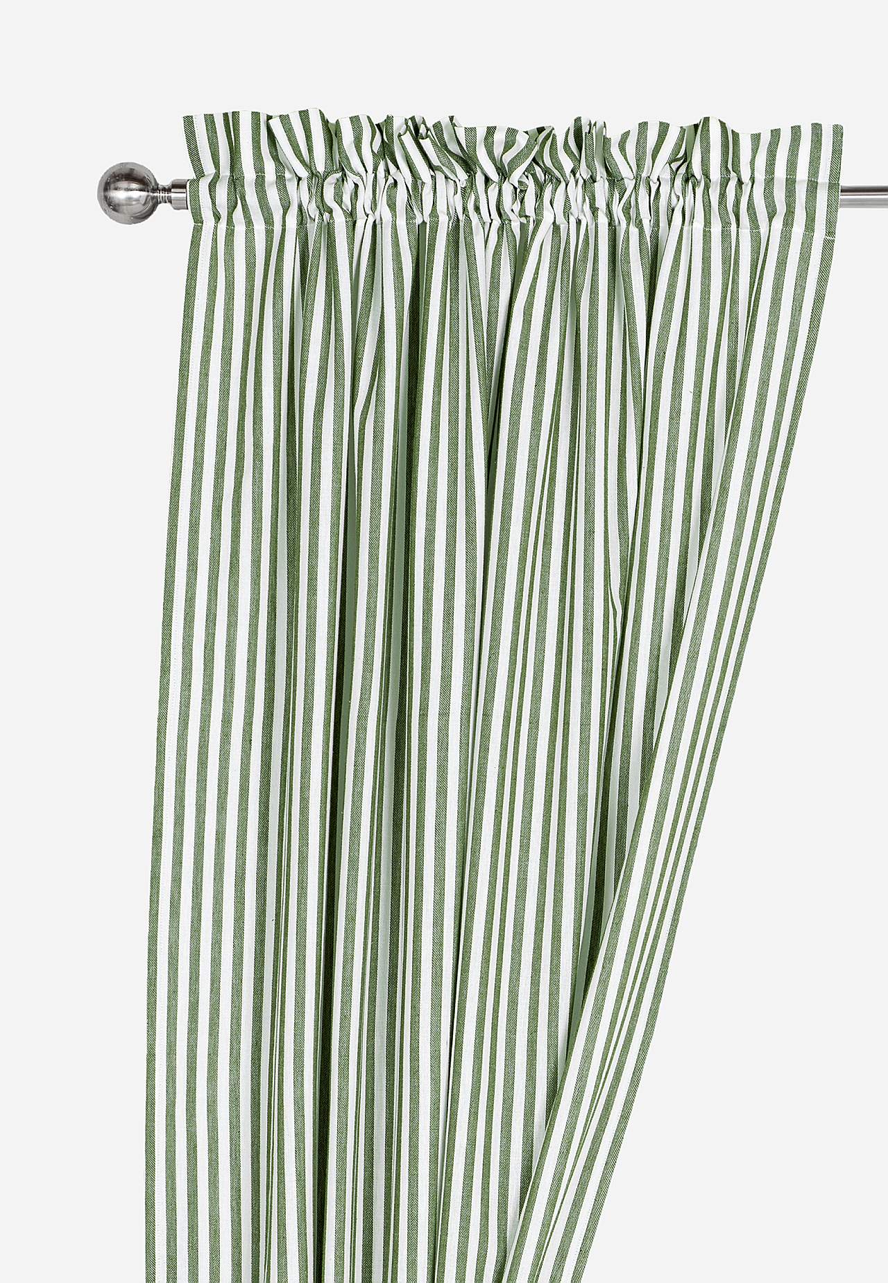 Vævede, stribede panelgardiner 2-pack