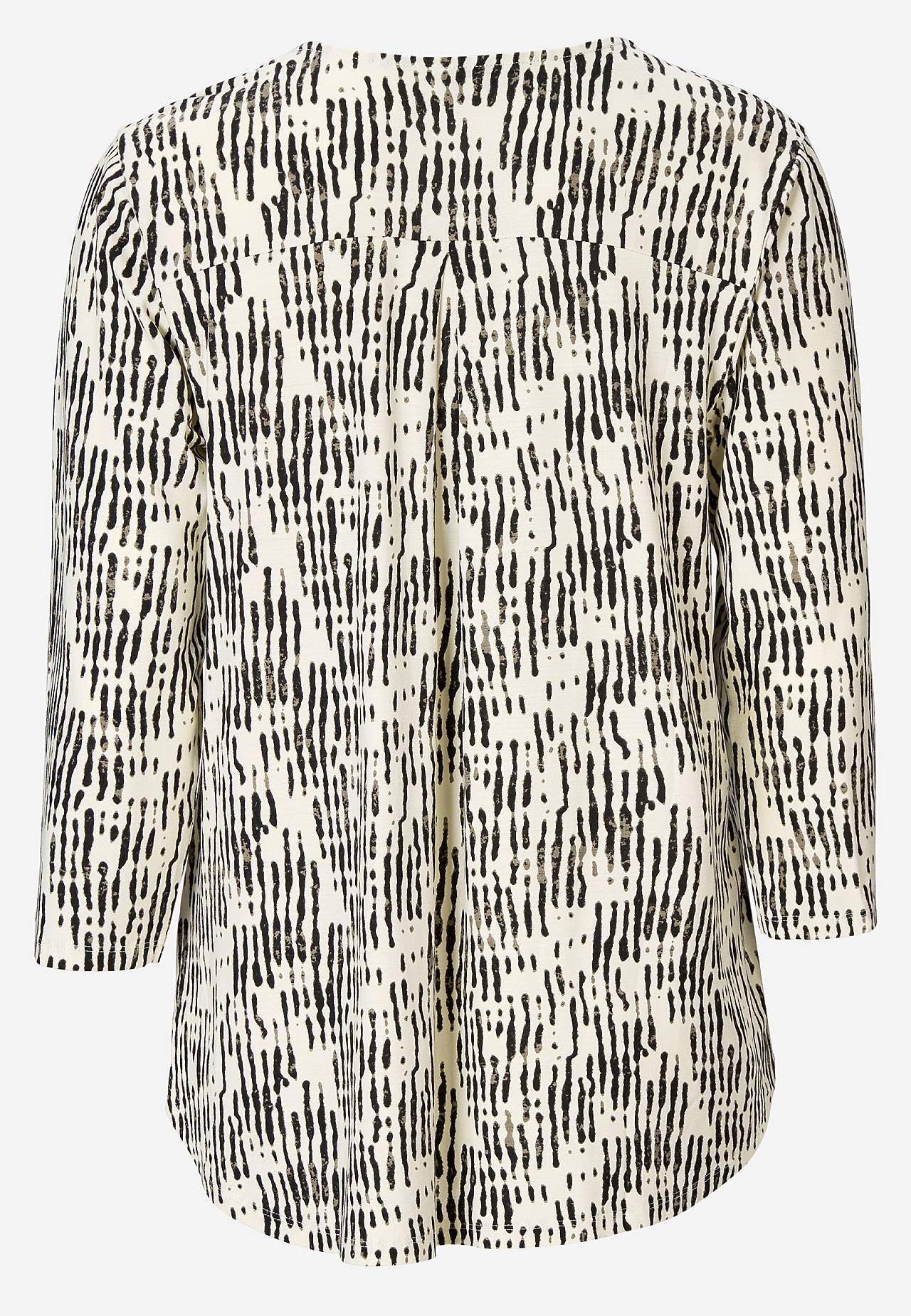 Jerseytop med 3/4 ærme