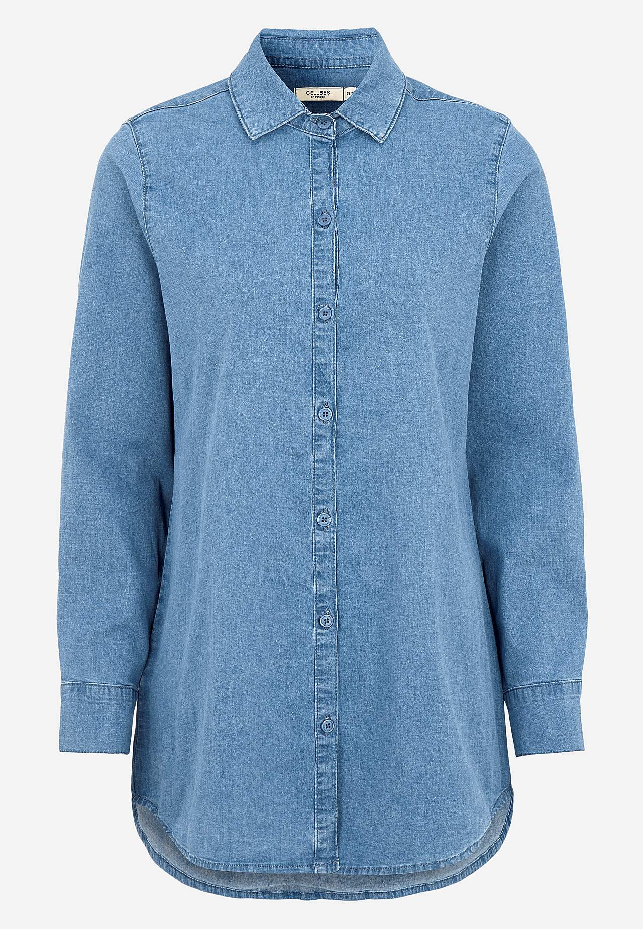 Elastisk tunika i denim
