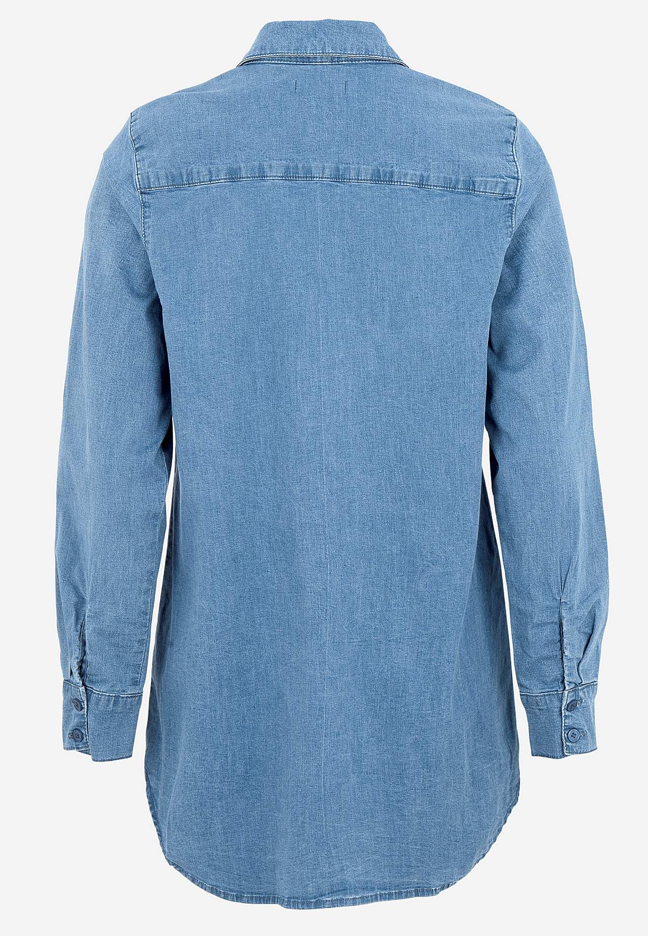 Elastisk tunika i denim