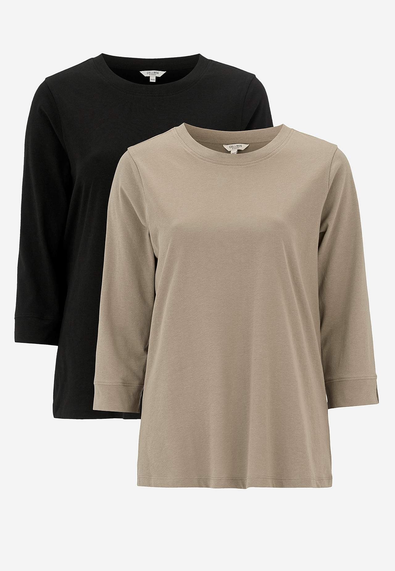 Jerseytop i økologisk bomuld 2-pack