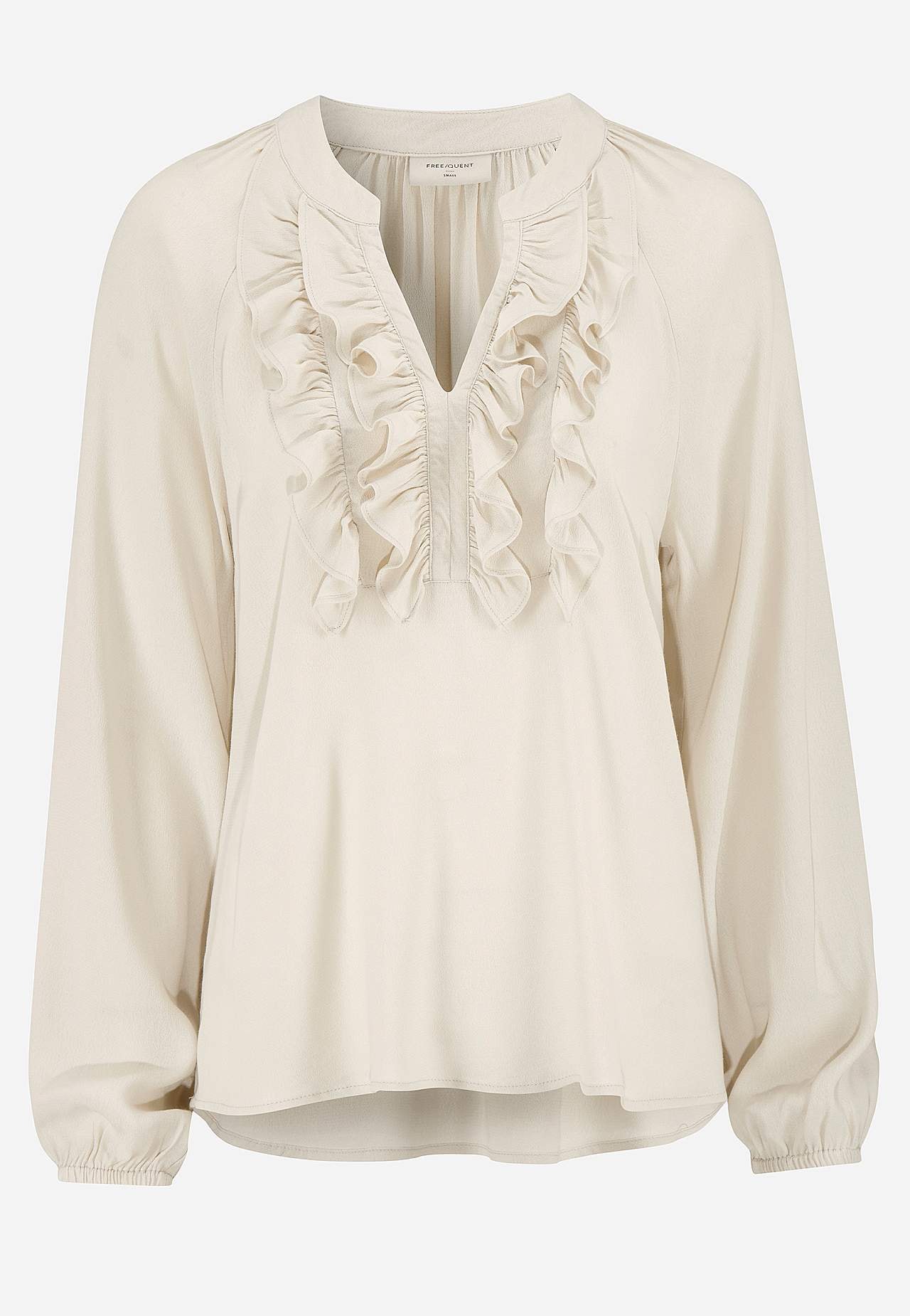 Bluse med volanter