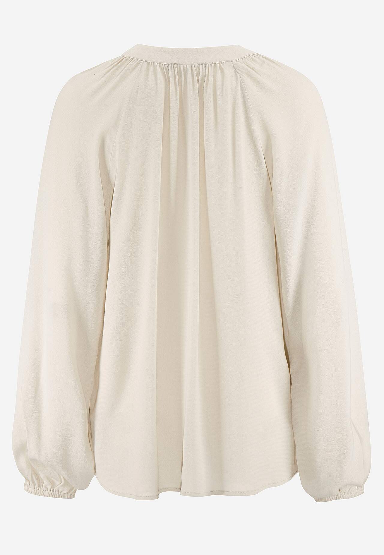 Bluse med volanter