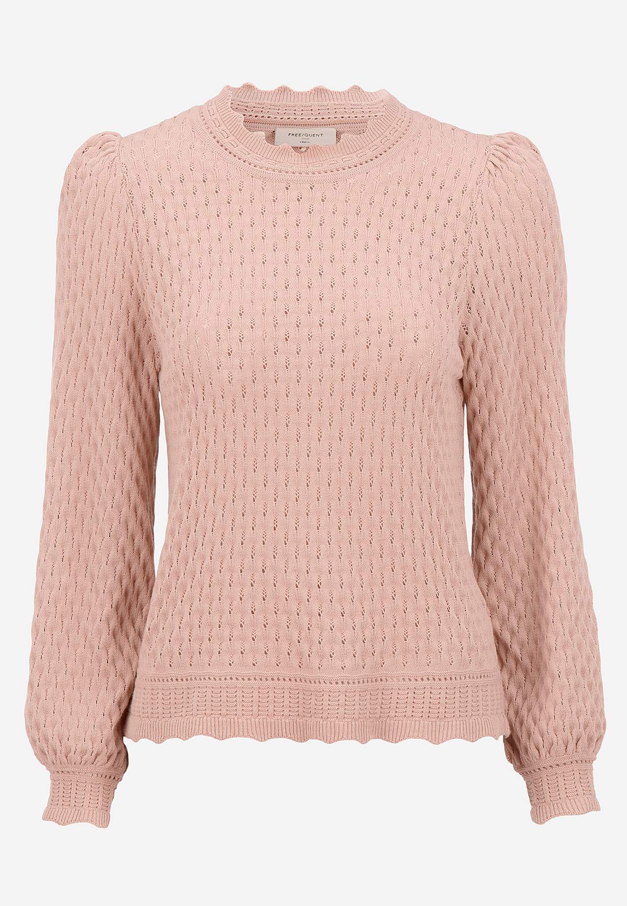 Trøje med en strikket detalje