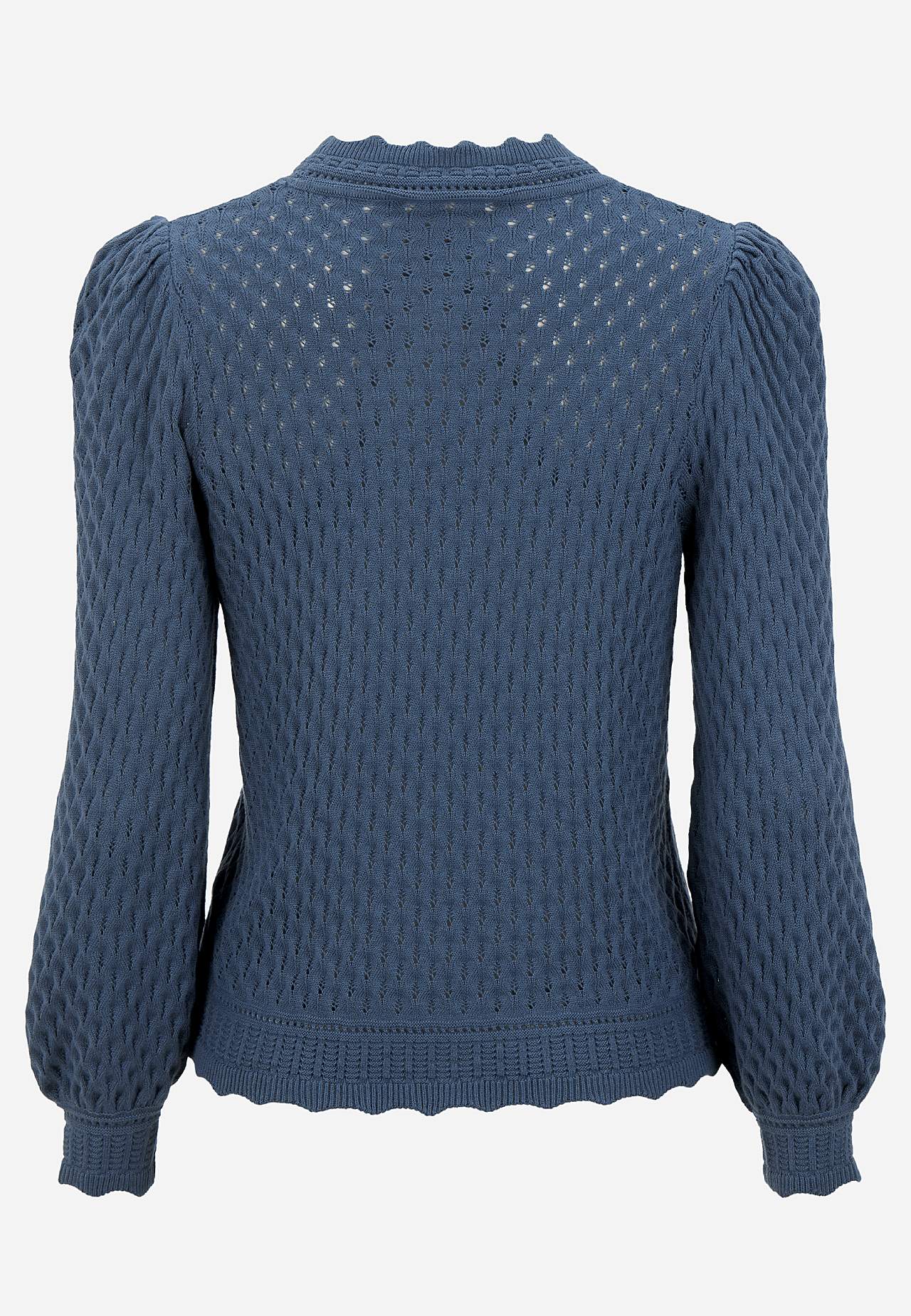 Trøje med en strikket detalje