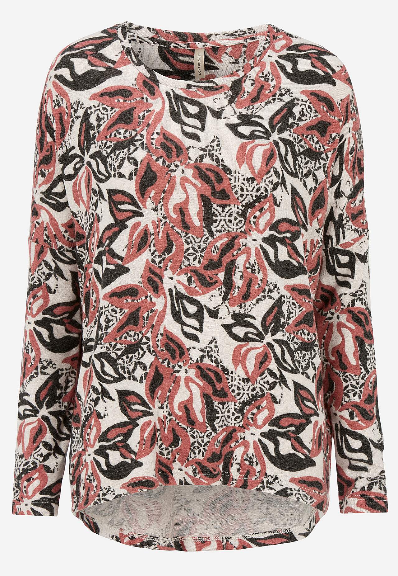 Superblød, mønstret jerseytop