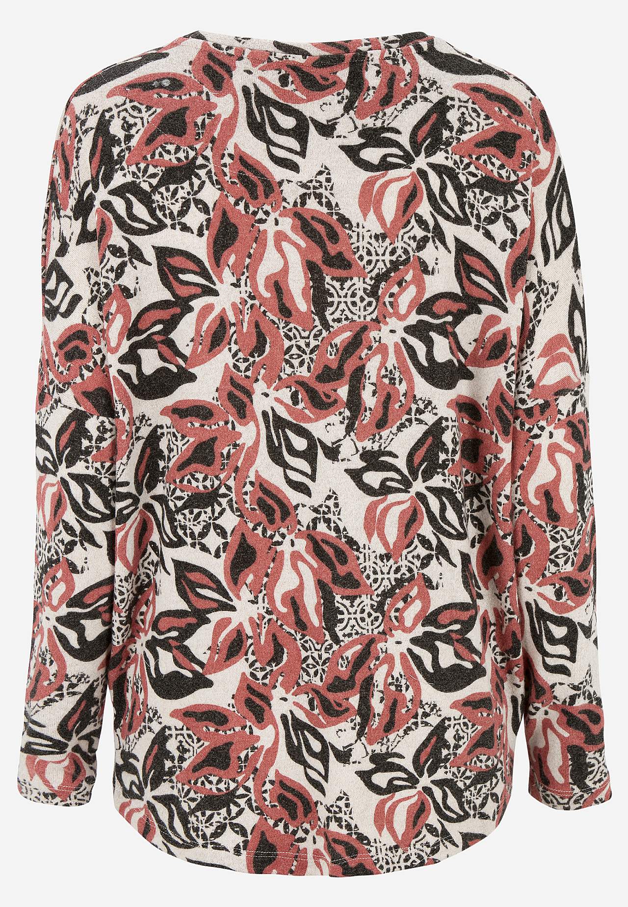 Superblød, mønstret jerseytop