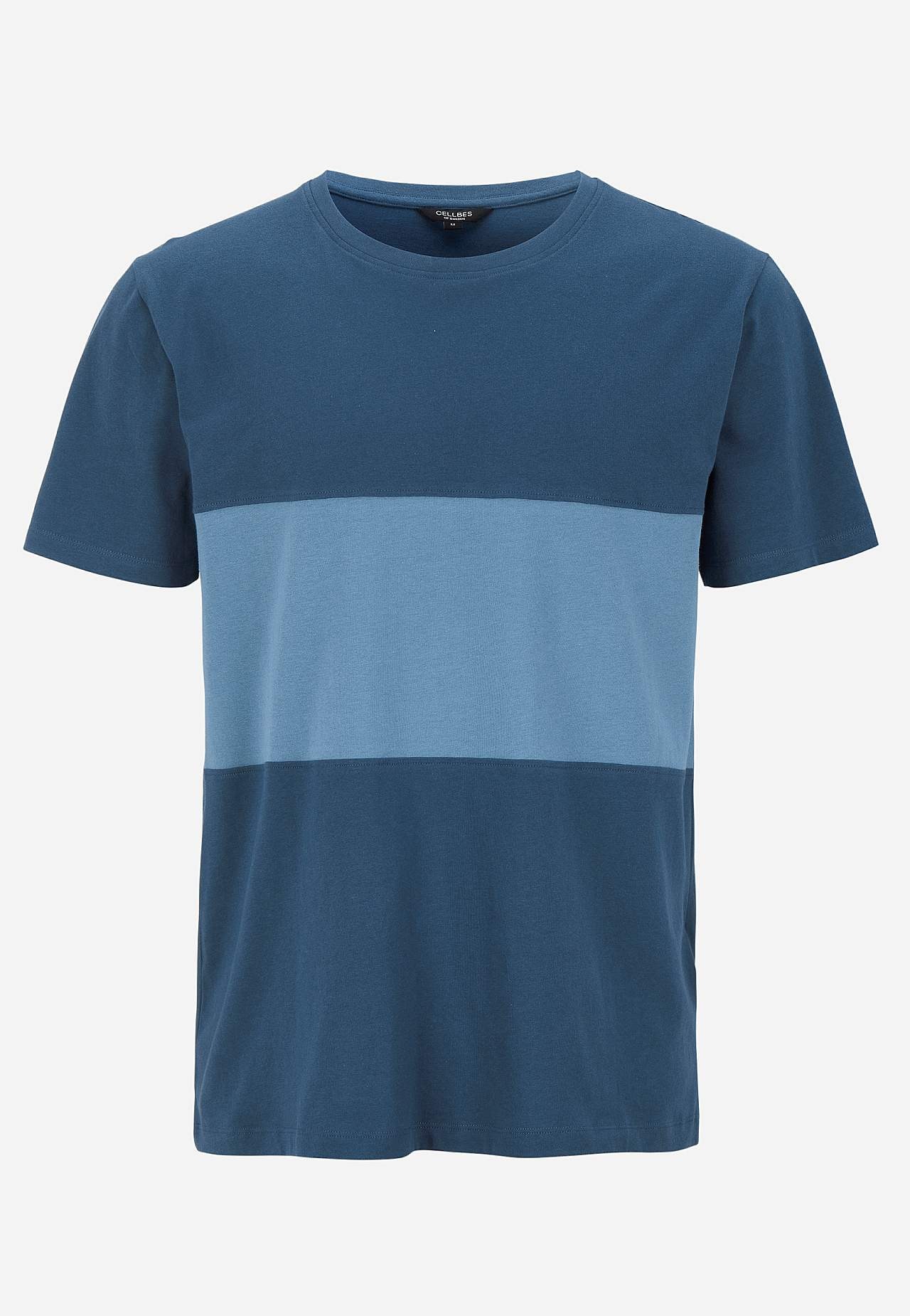 T-shirt med en bred stribe