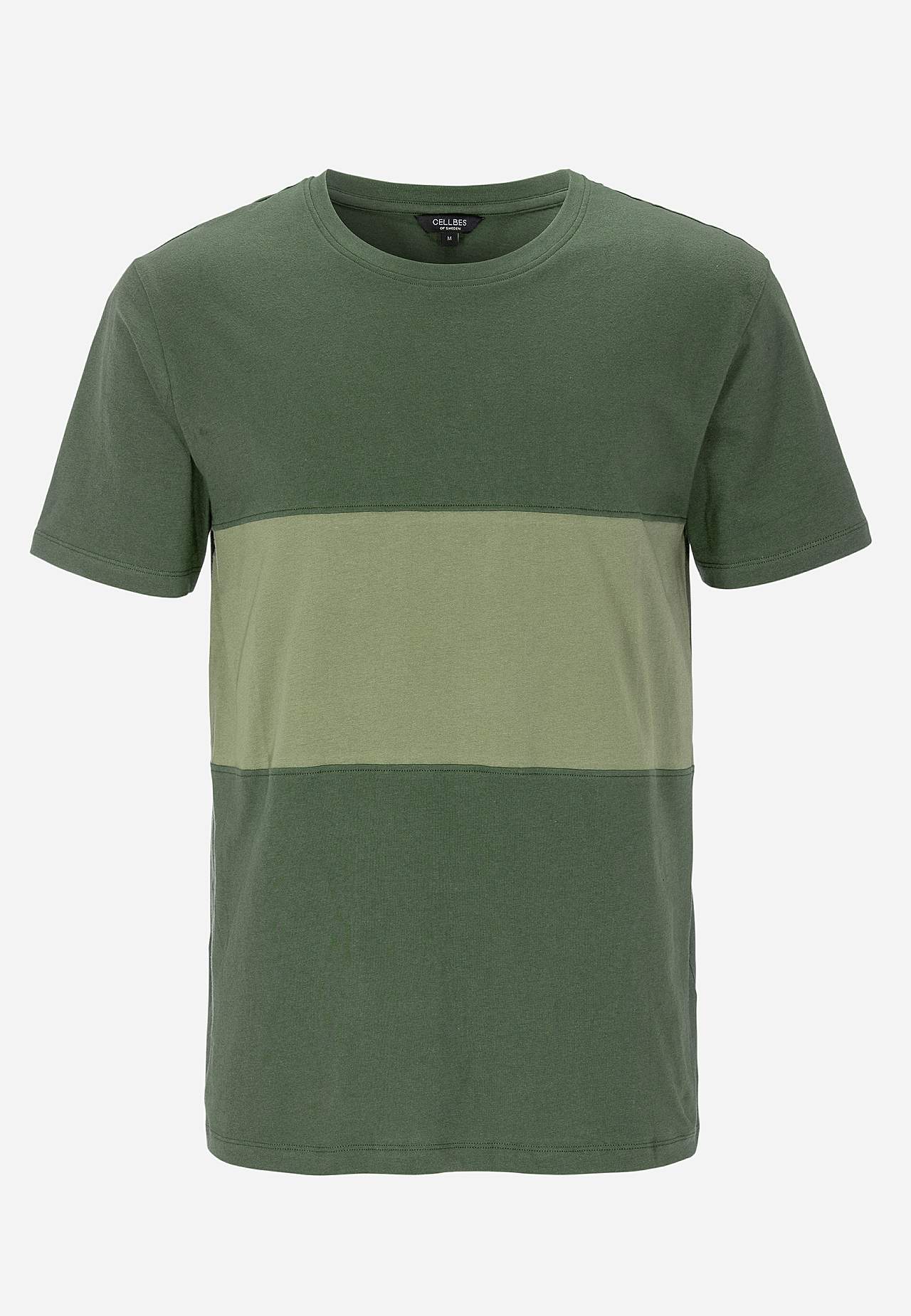 T-shirt med en bred stribe
