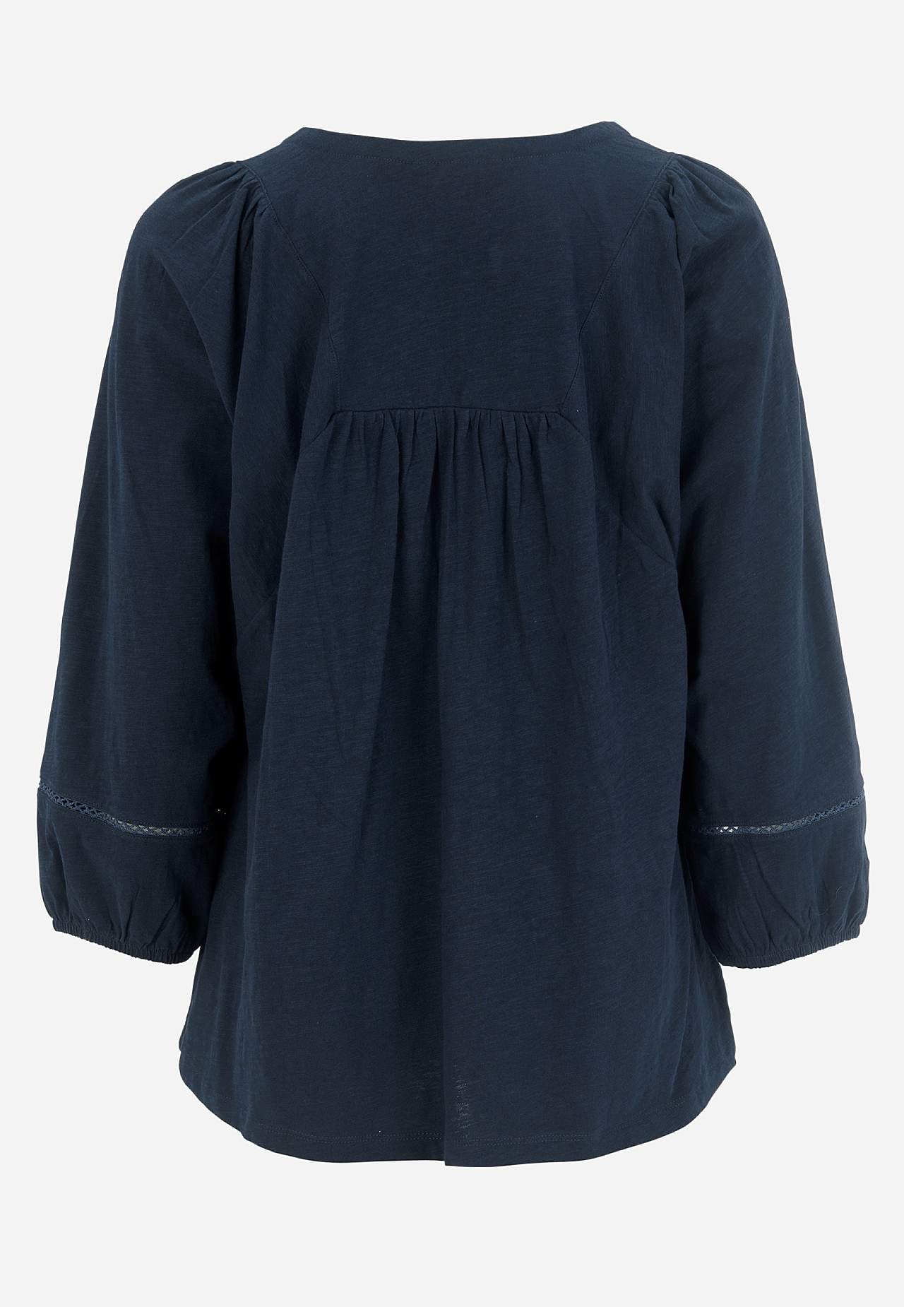 Jerseytop med boho stil